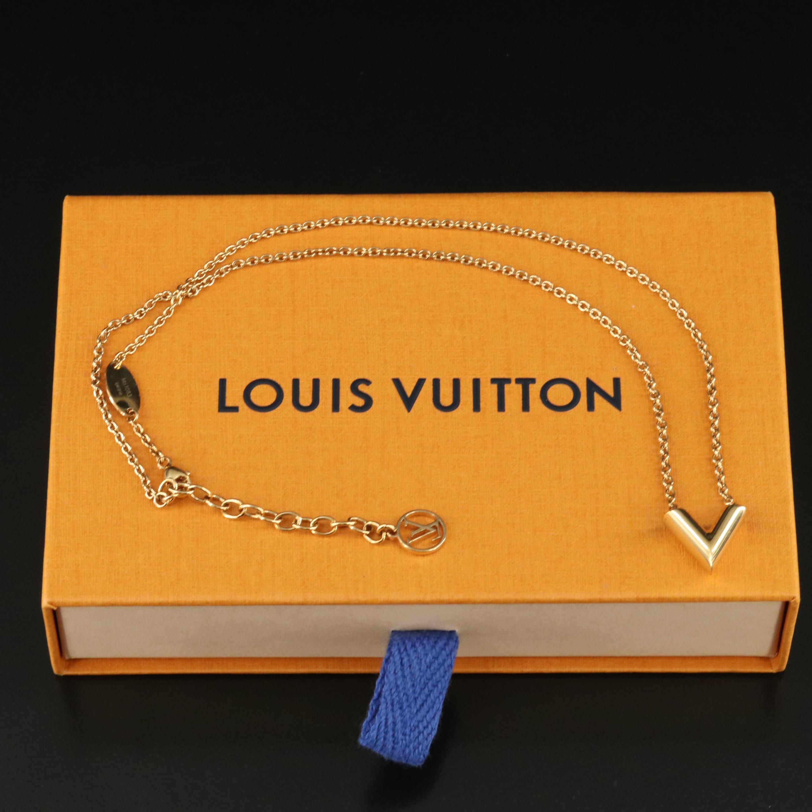 Louis Vuitton "Essential V" Necklace