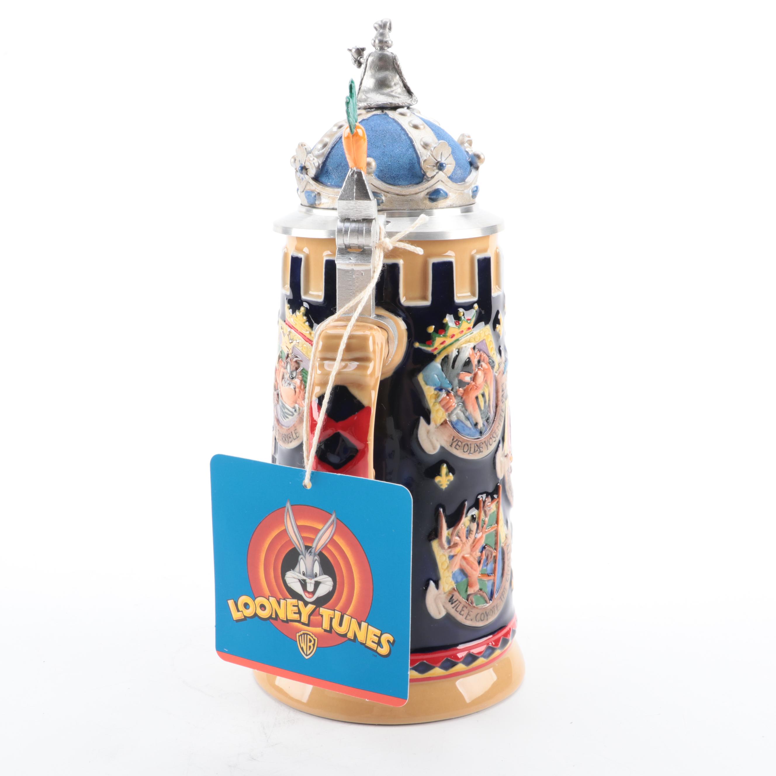 Warner Bros. "Looney Tunes Coat of Arms" Stoneware Beer Stein
