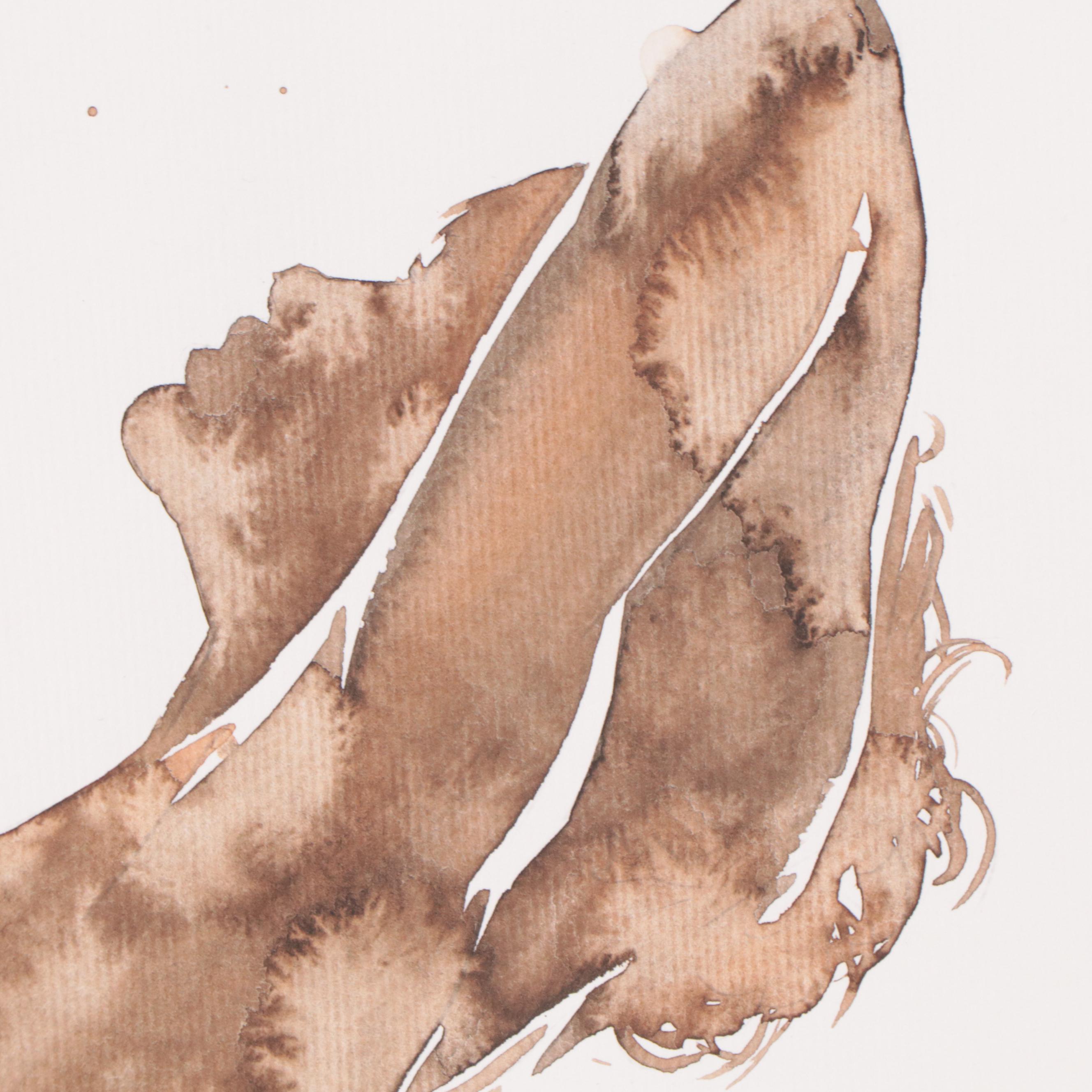 Anastasija Serdnova Figural Watercolor Painting, 2022