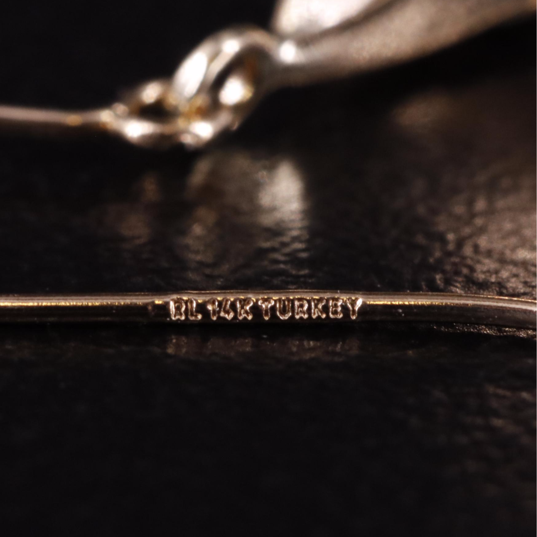 14K Twisted Drop Earrings