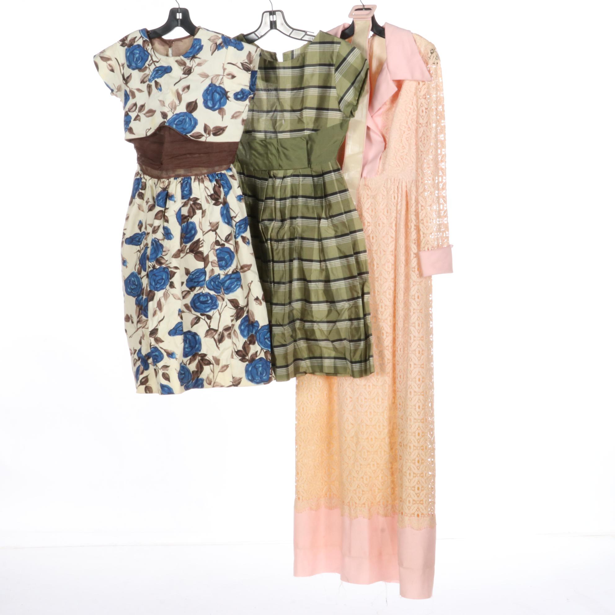 Misses and Women's Dresses Including David Crystal Lace Sheath