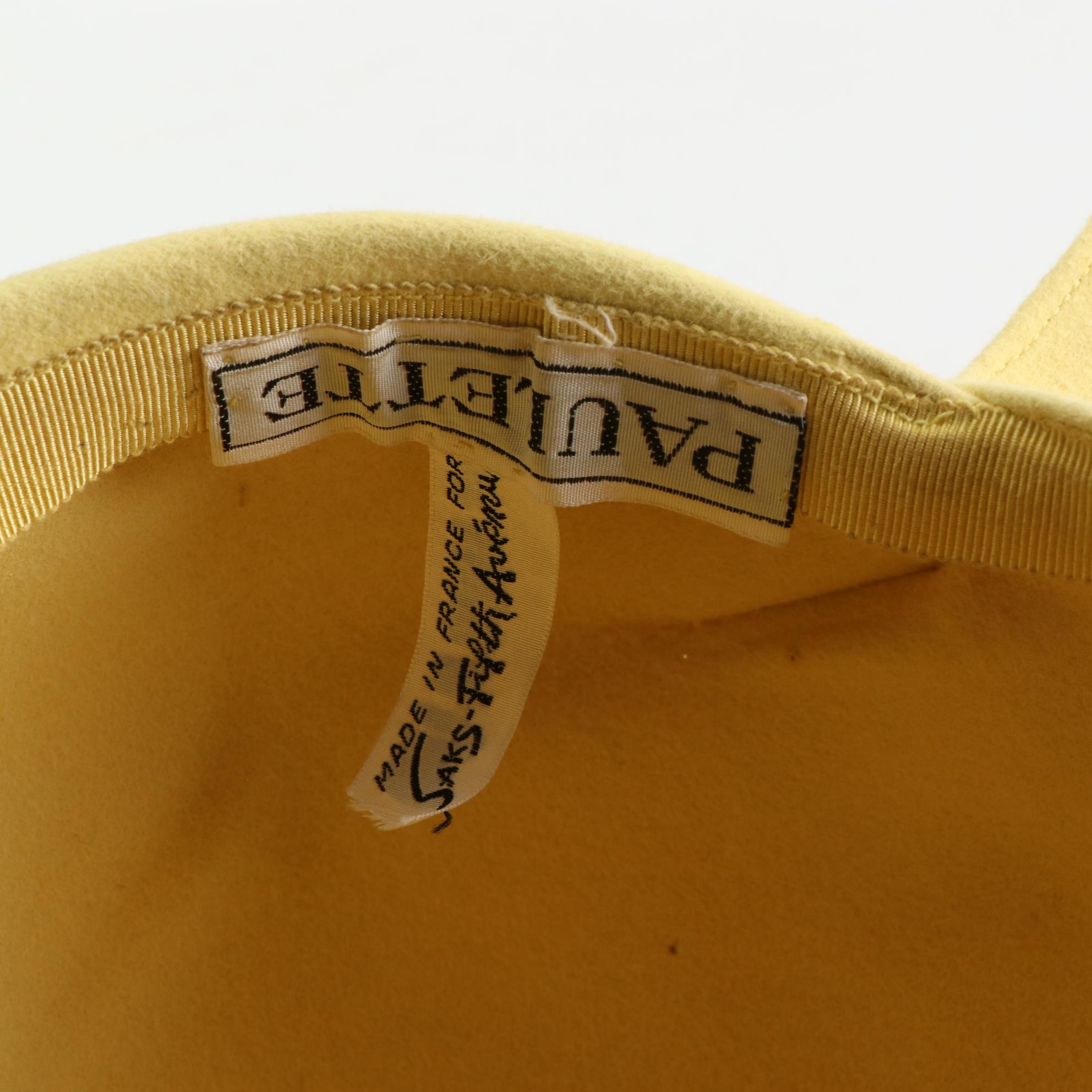 Trebor, Saks Fifth Avenue, and Other Felted Hats