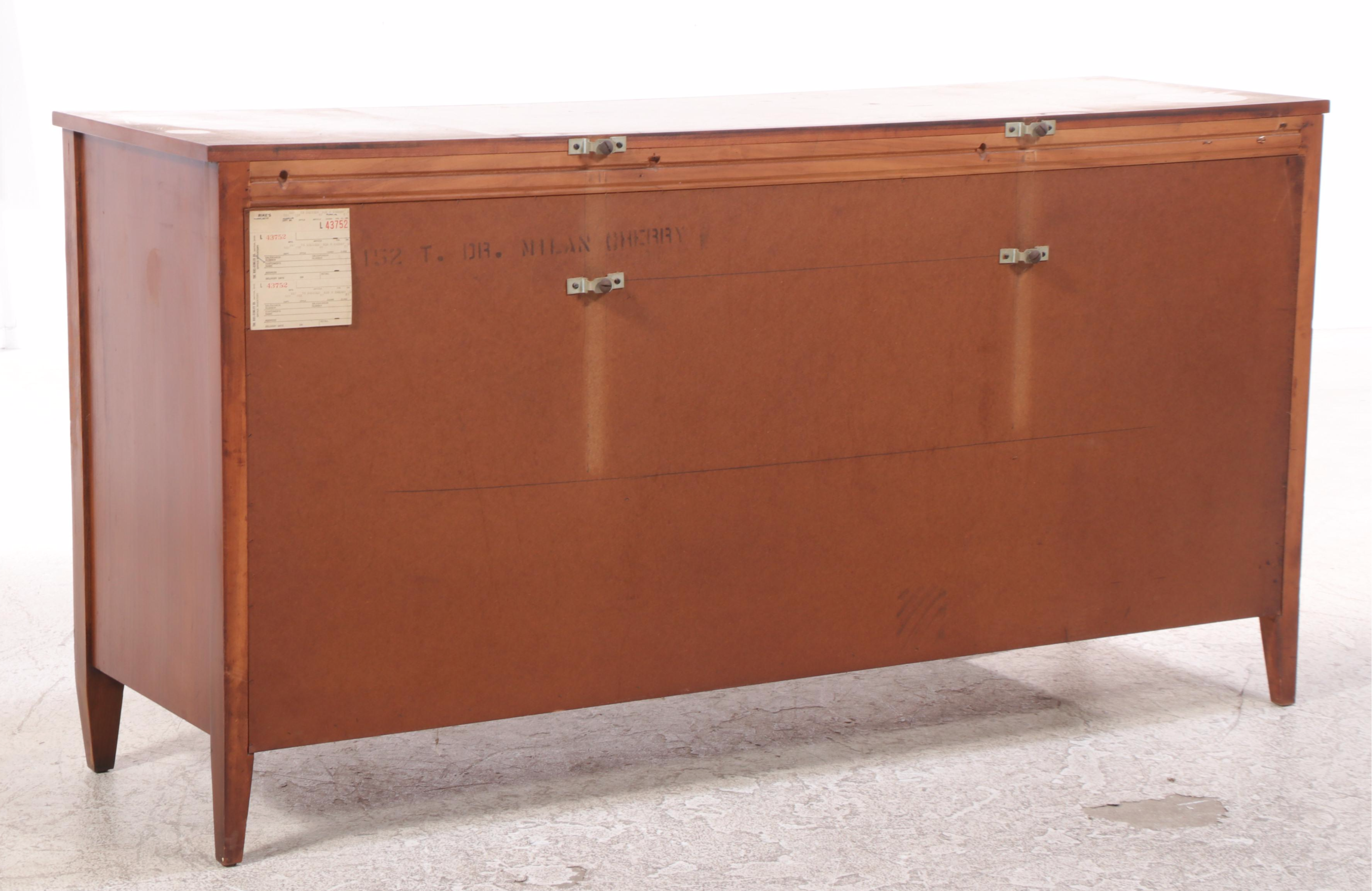 National of Mt. Airy Directoire Style Cherrywood Nine-Drawer Dresser