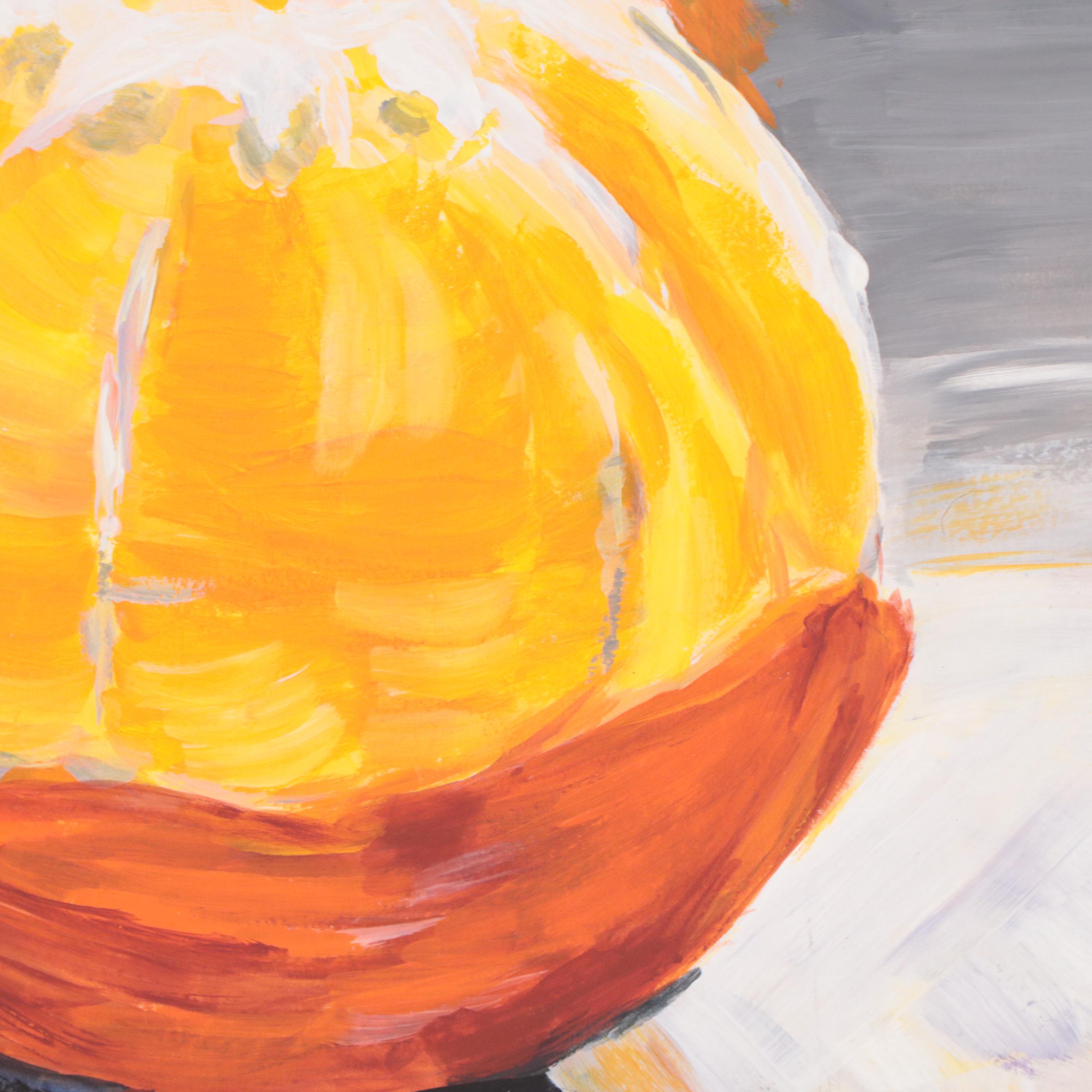 Still Life Acrylic Painting of Oranges, 2022