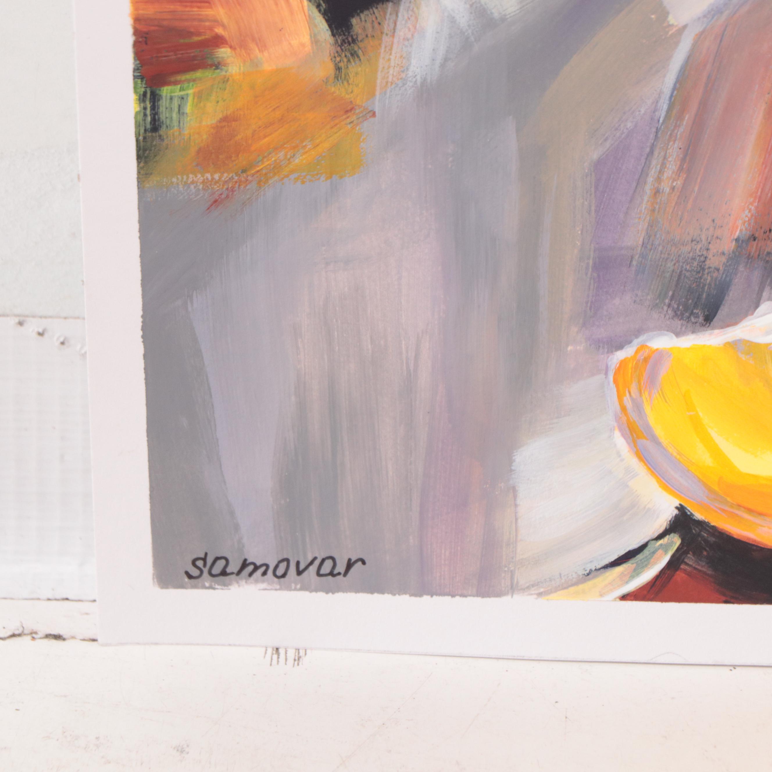 Still Life Acrylic Painting of Oranges, 2022