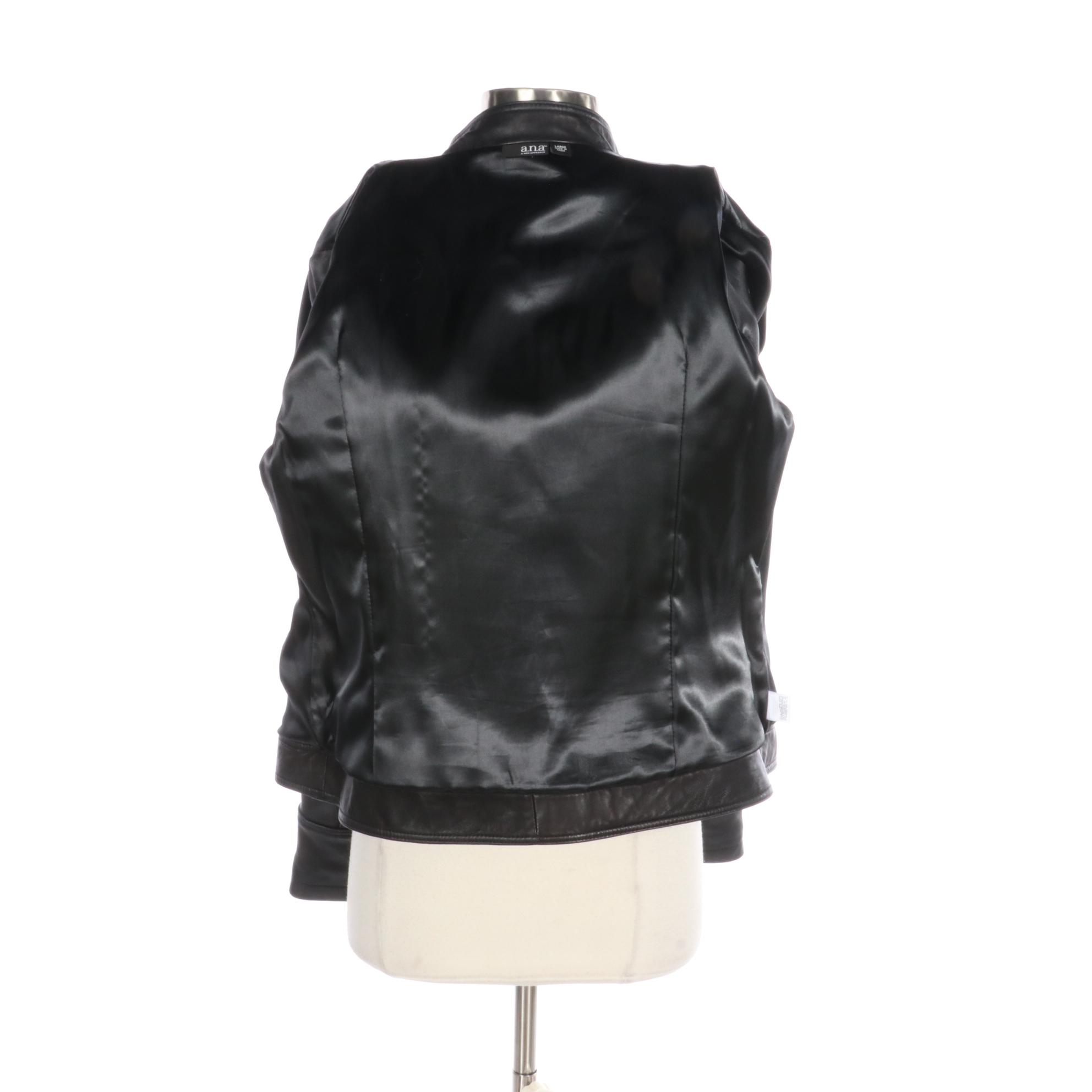 A.N.A. A New Approach Leather Jacket
