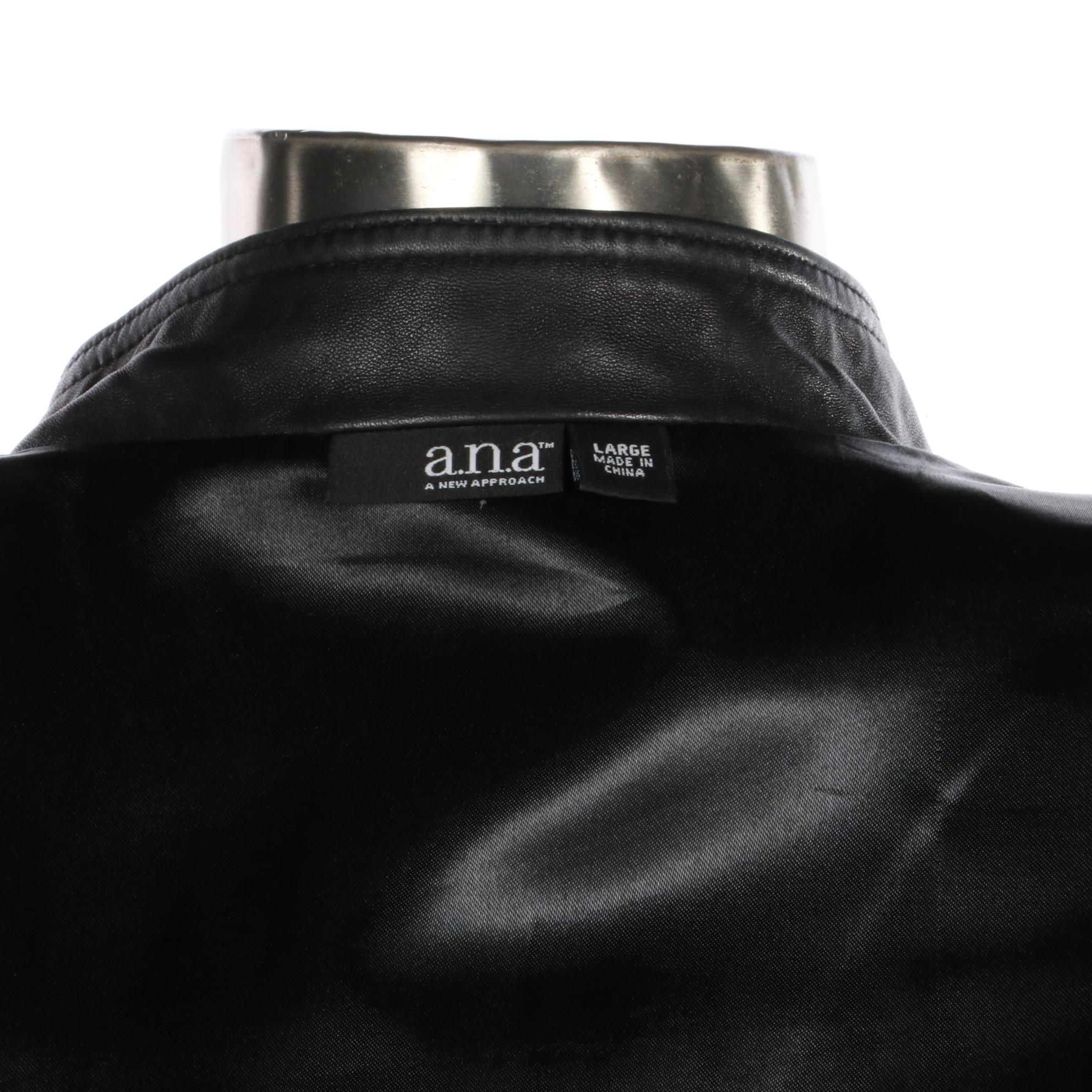 A.N.A. A New Approach Leather Jacket