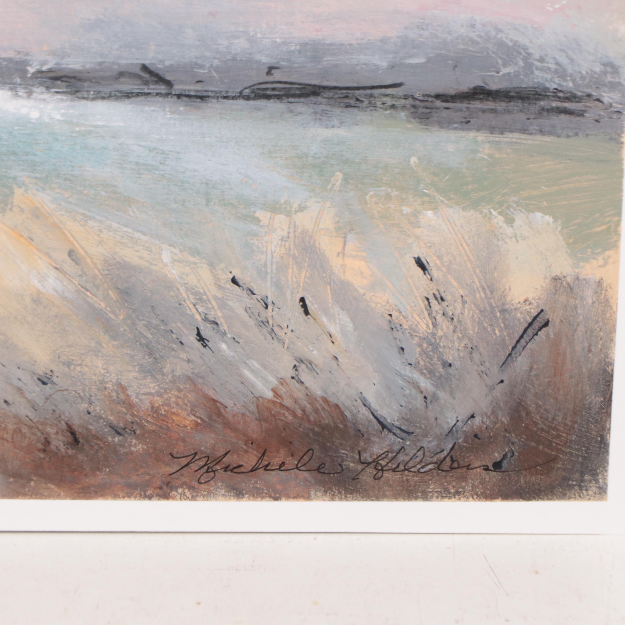 Michele Helden Acrylic Painting "After the Tempest," 2023