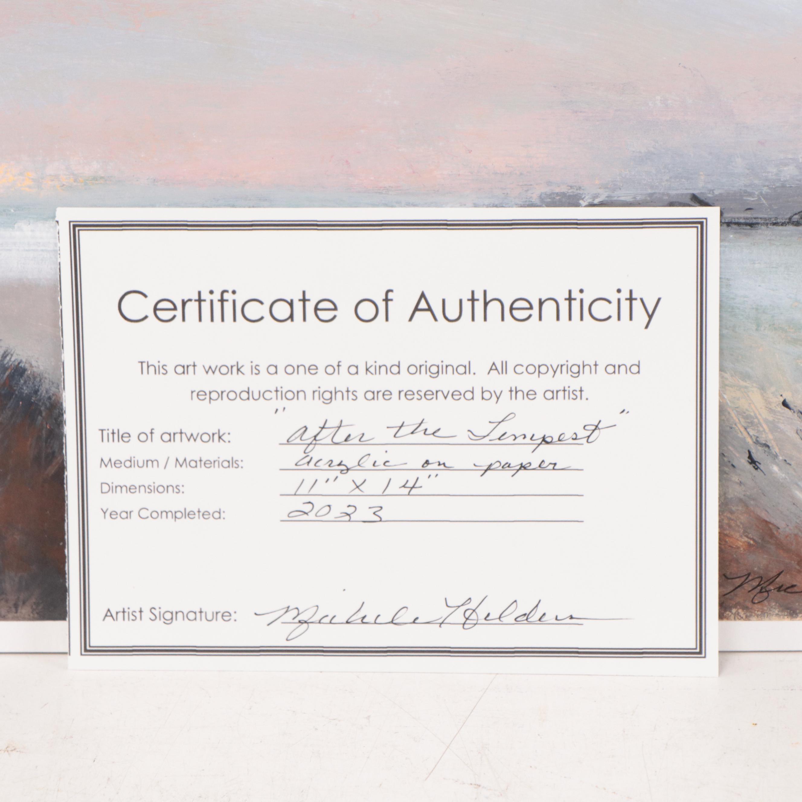 Michele Helden Acrylic Painting "After the Tempest," 2023