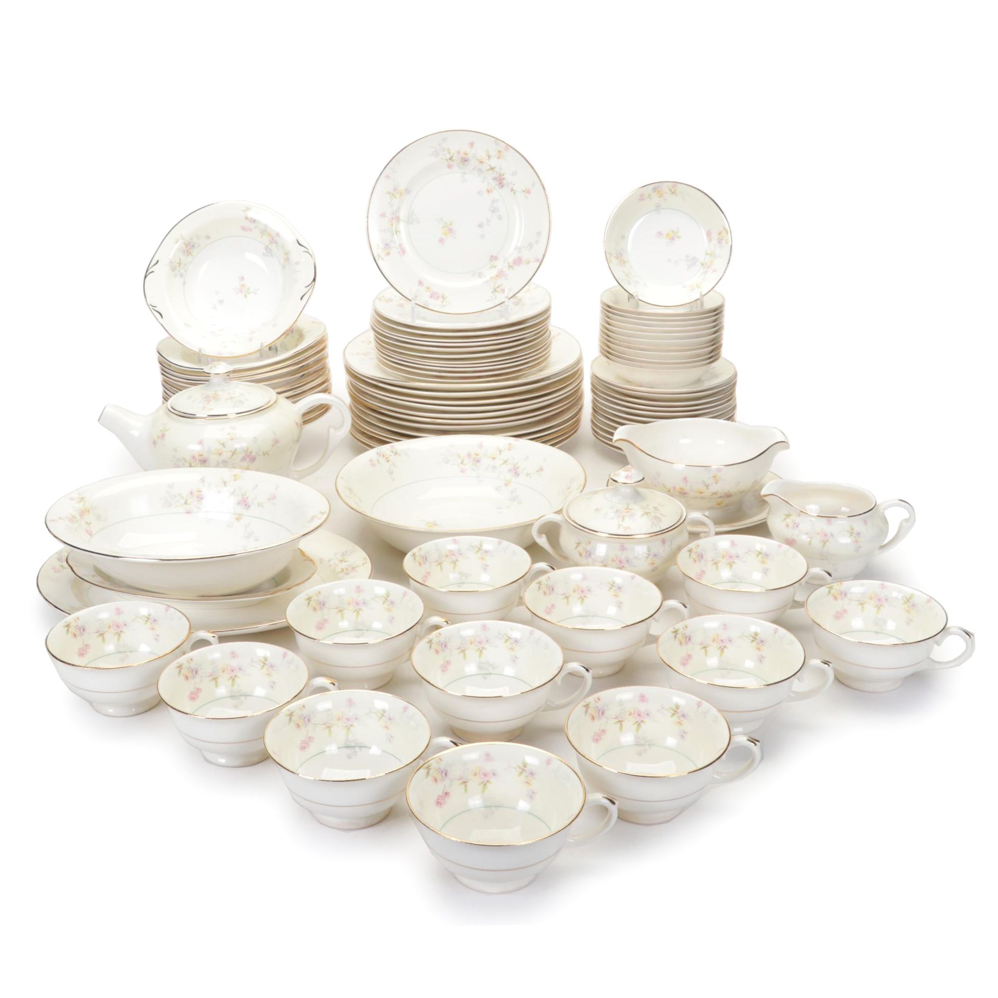 Pope Gosser "Clementine" Ceramic Dinnerware, Mid-20th Century