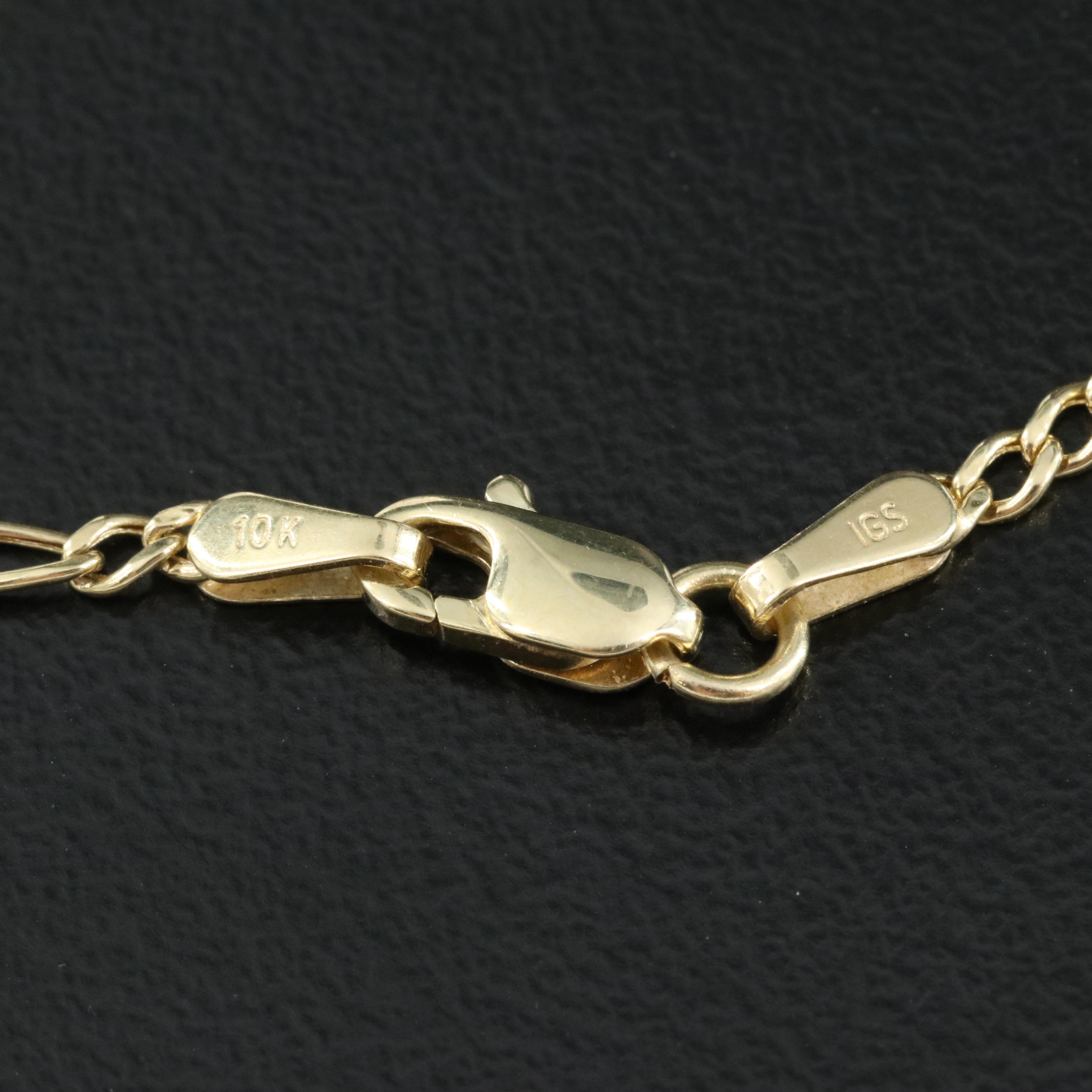 10K Lapis Lazuli Pentagonal Pendant Necklace