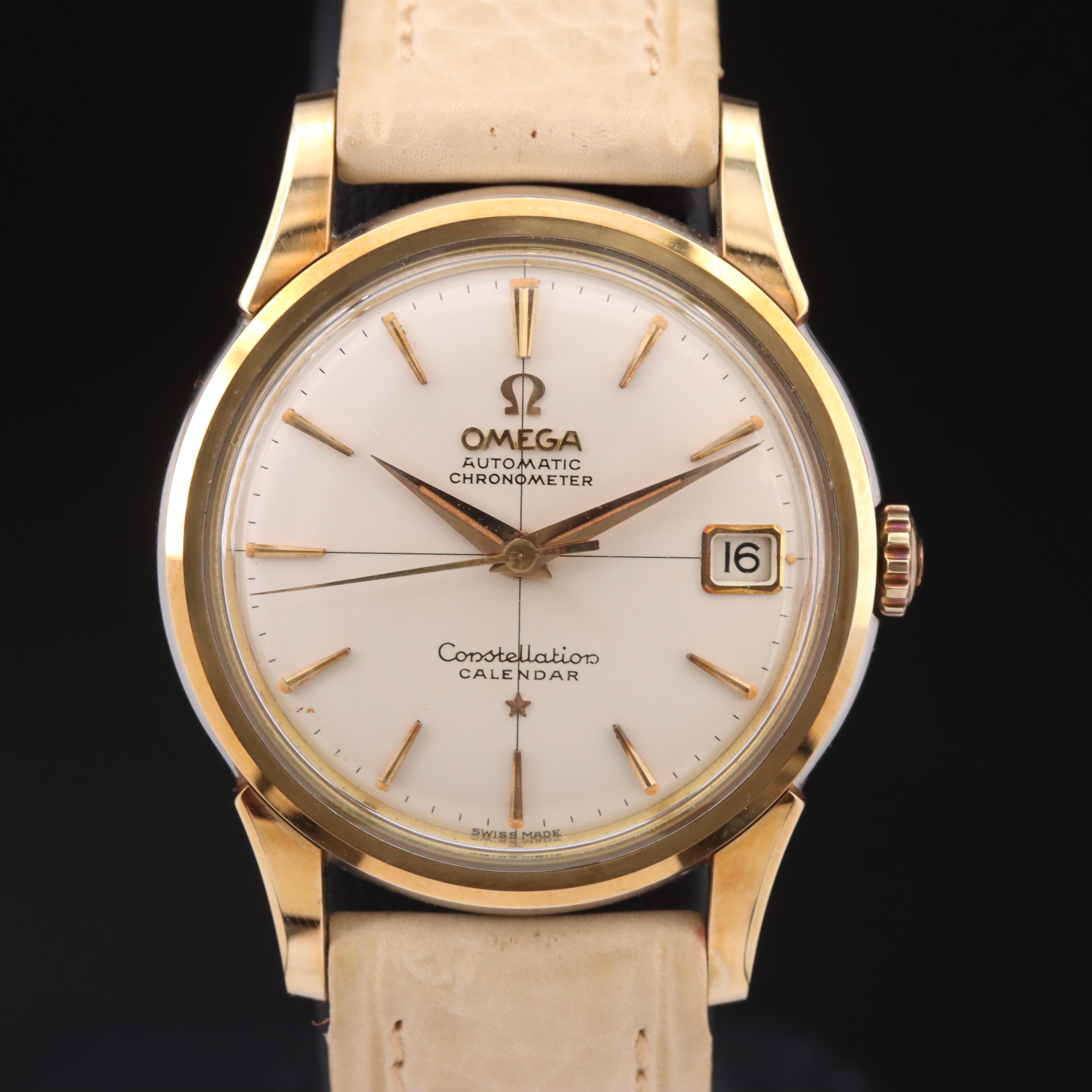 1960 Omega Constellation Chronometer Date Watch