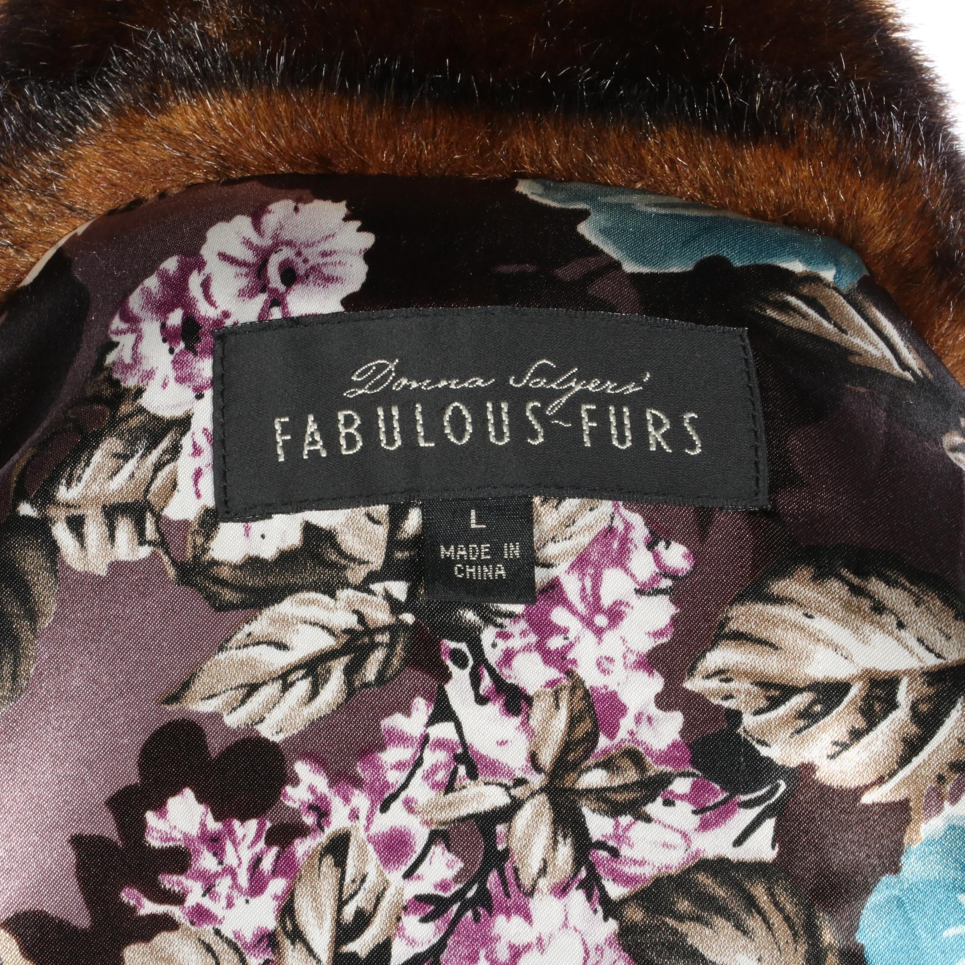 Donna Salyers' Fabulous-Furs Ruffle Edge Jacket in Faux Fur/Acrylic Pile