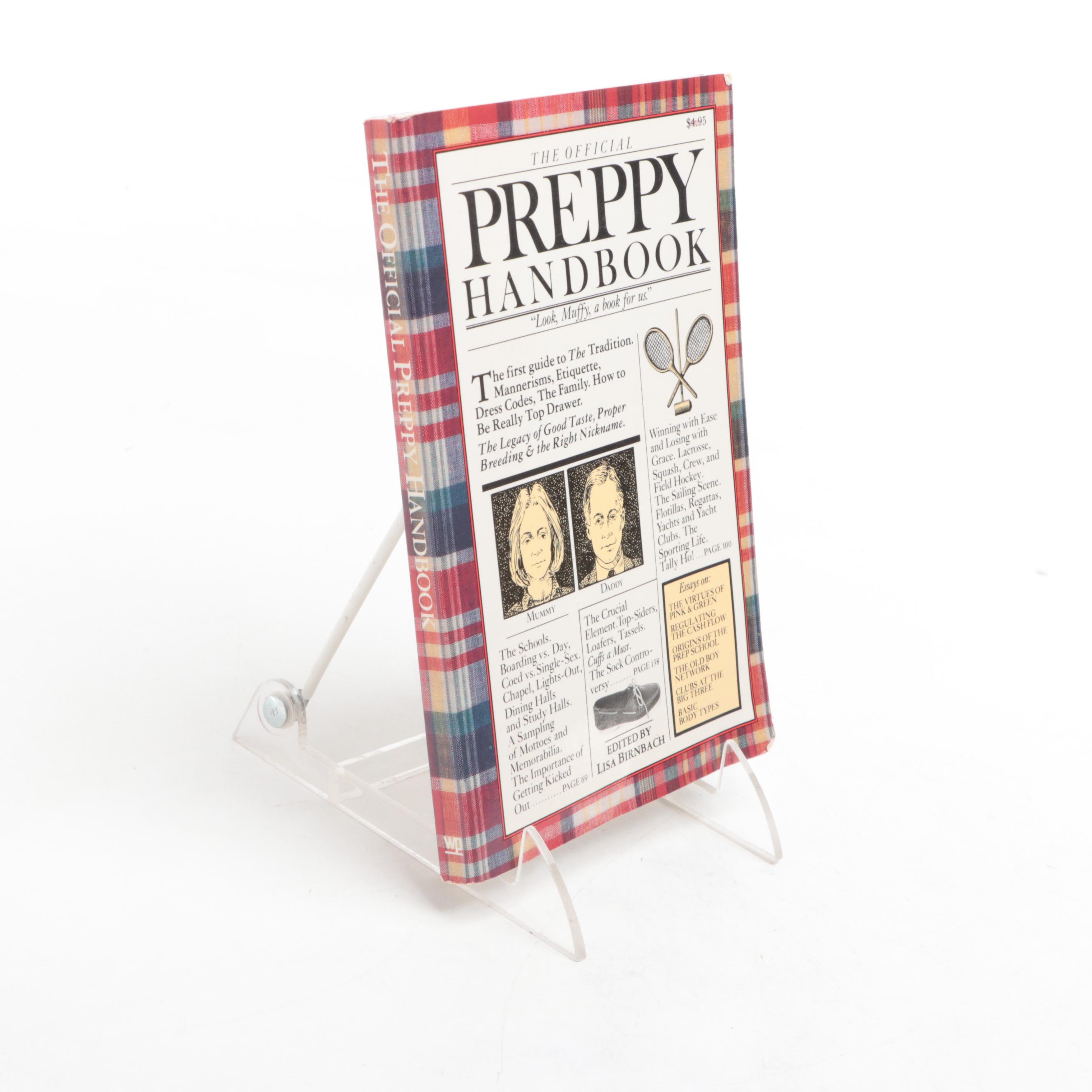 Gift Edition "The Official Preppy Handbook" Edited by Lisa Birnbach, 1981