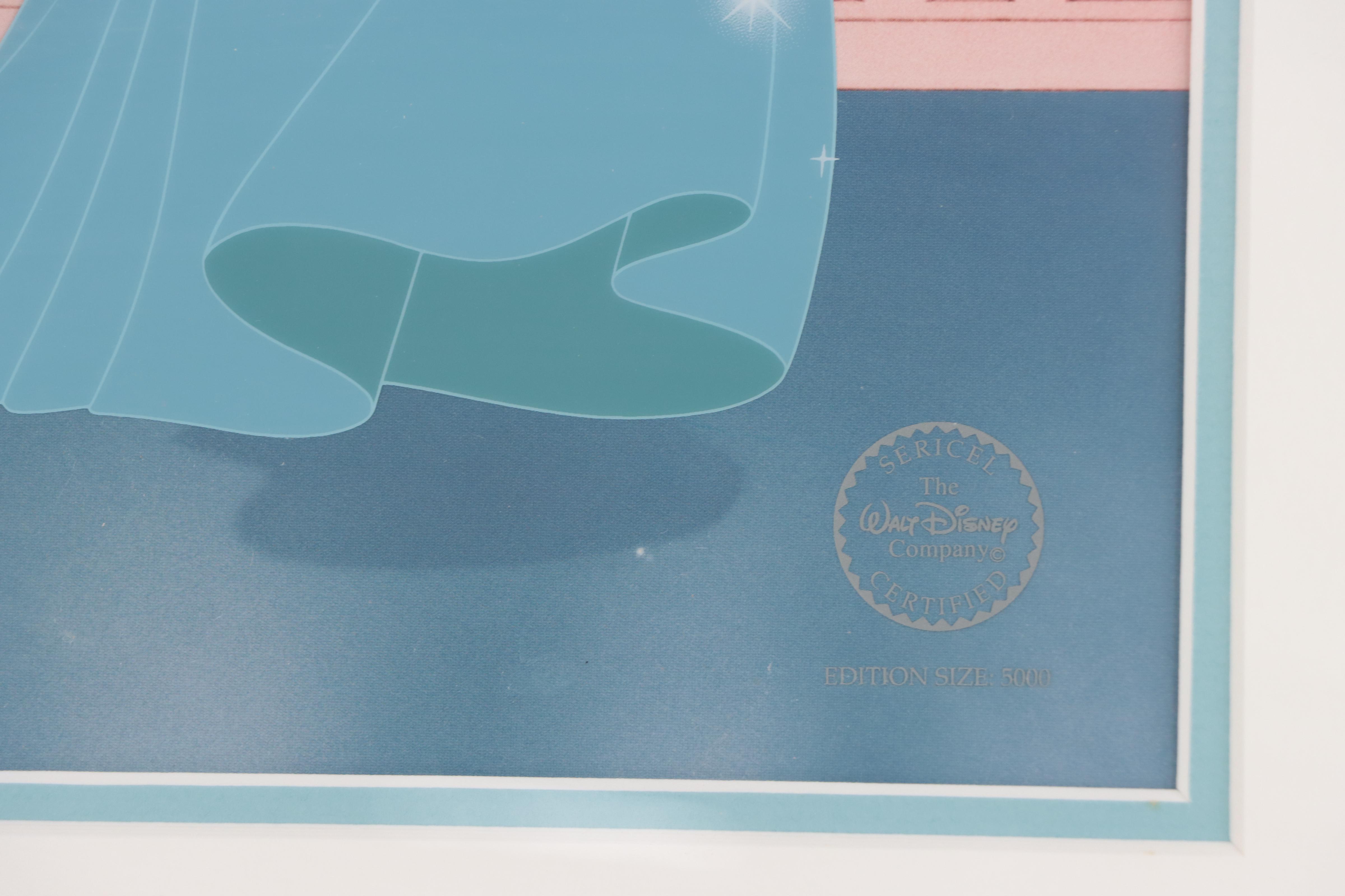 Disney Sericel Signed by Character Voice Artist "Cinderella's Dream," 1997