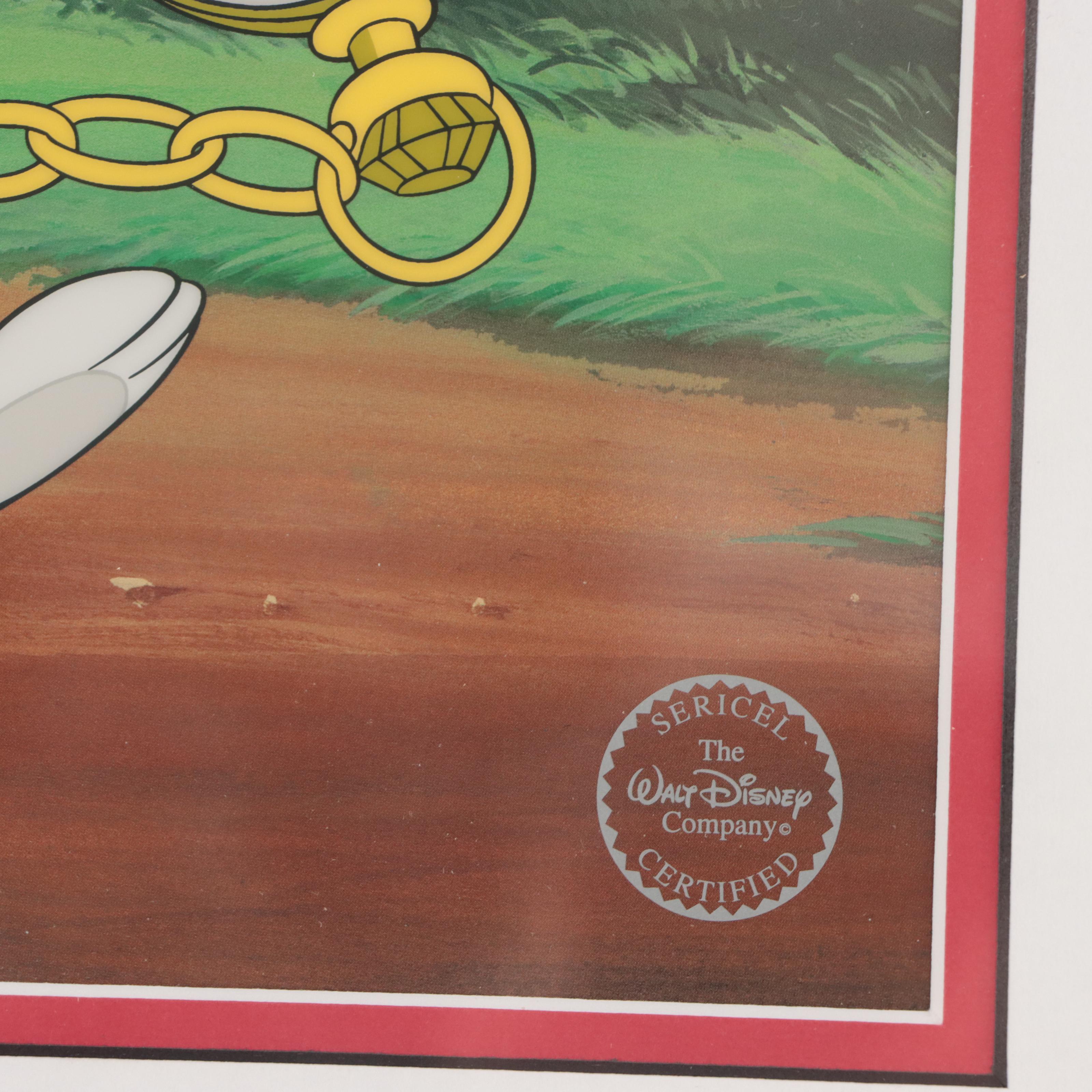 Dave Pacheco Signed Disney Sericel "I'm Late," 1999