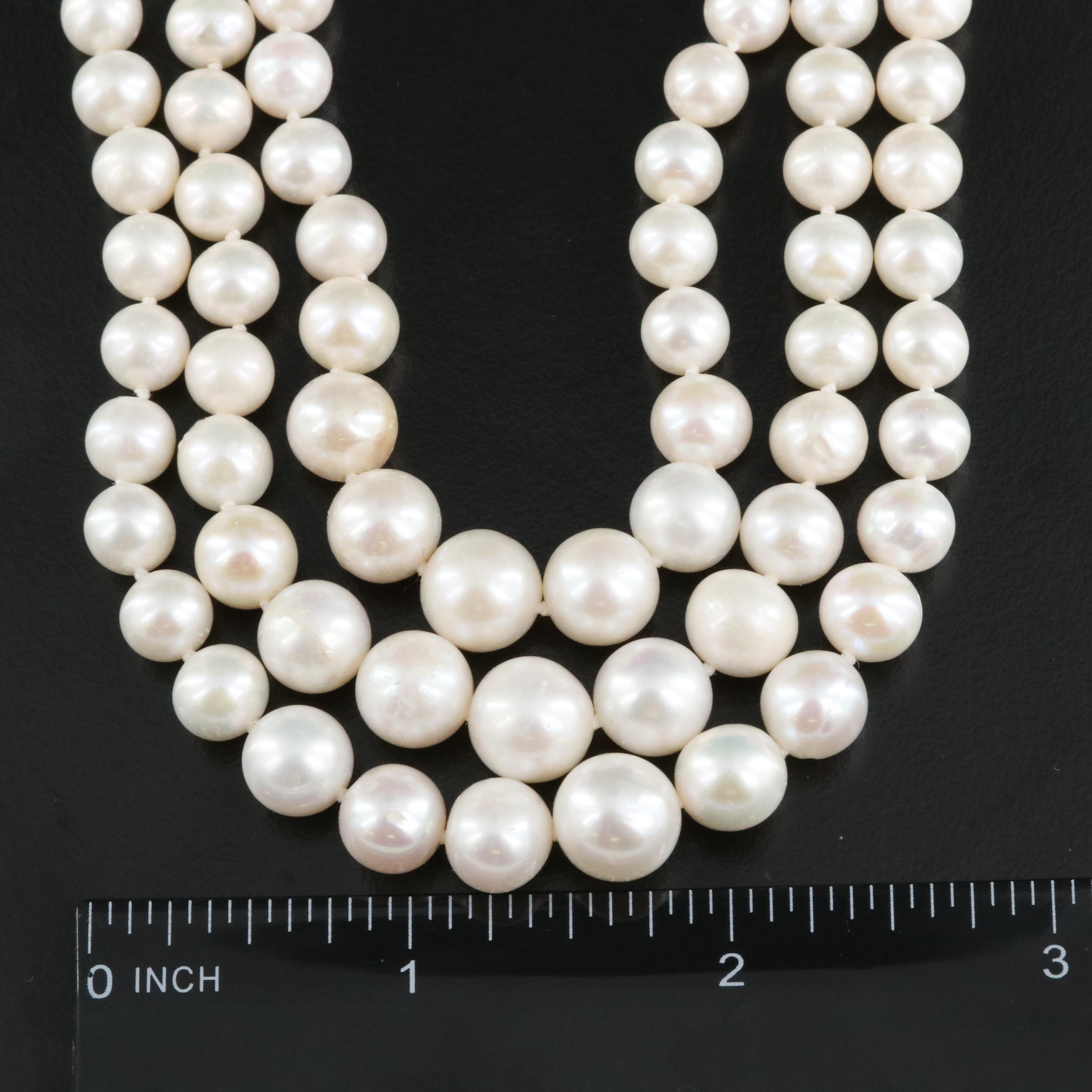 Pearl Necklace with 14K Clasp