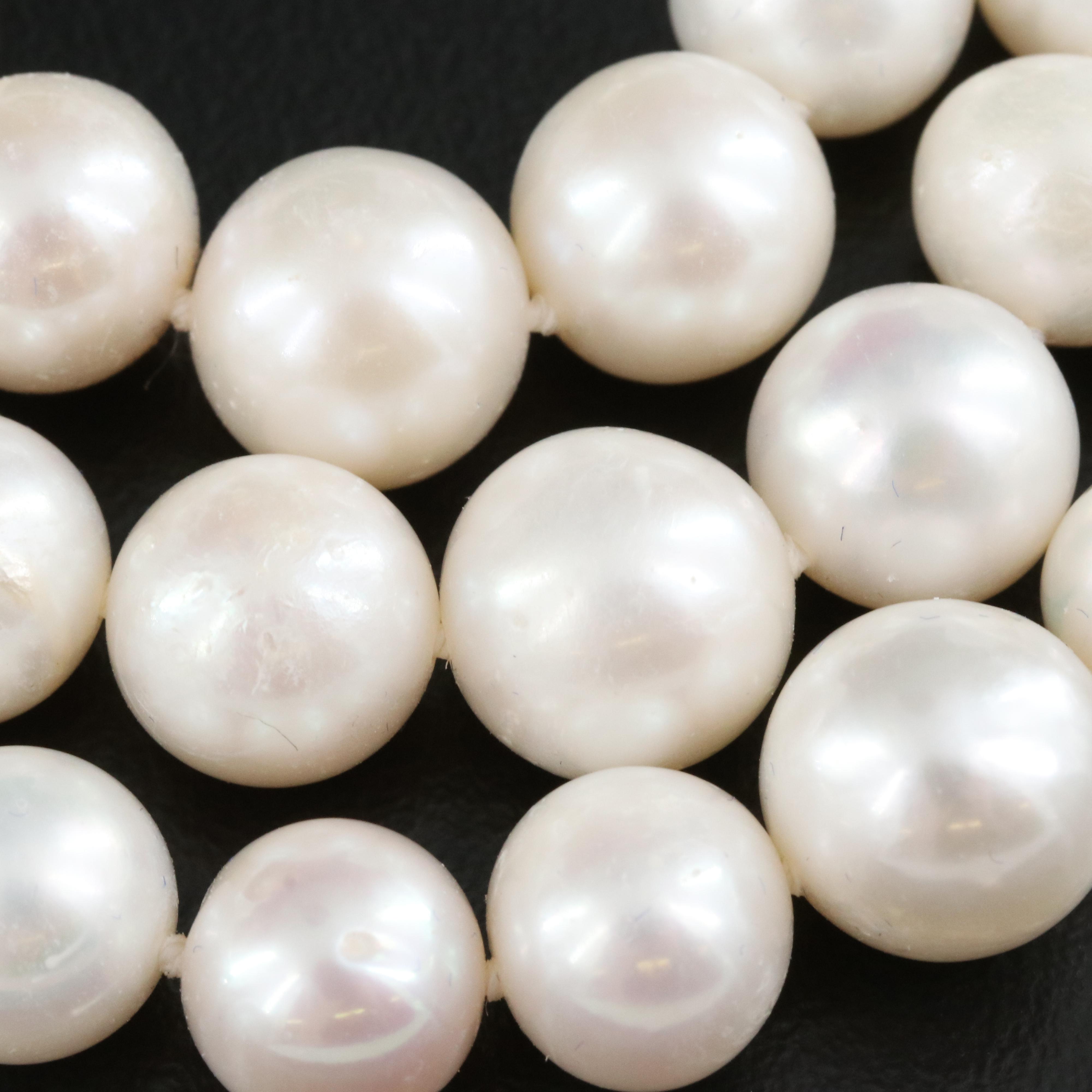 Pearl Necklace with 14K Clasp
