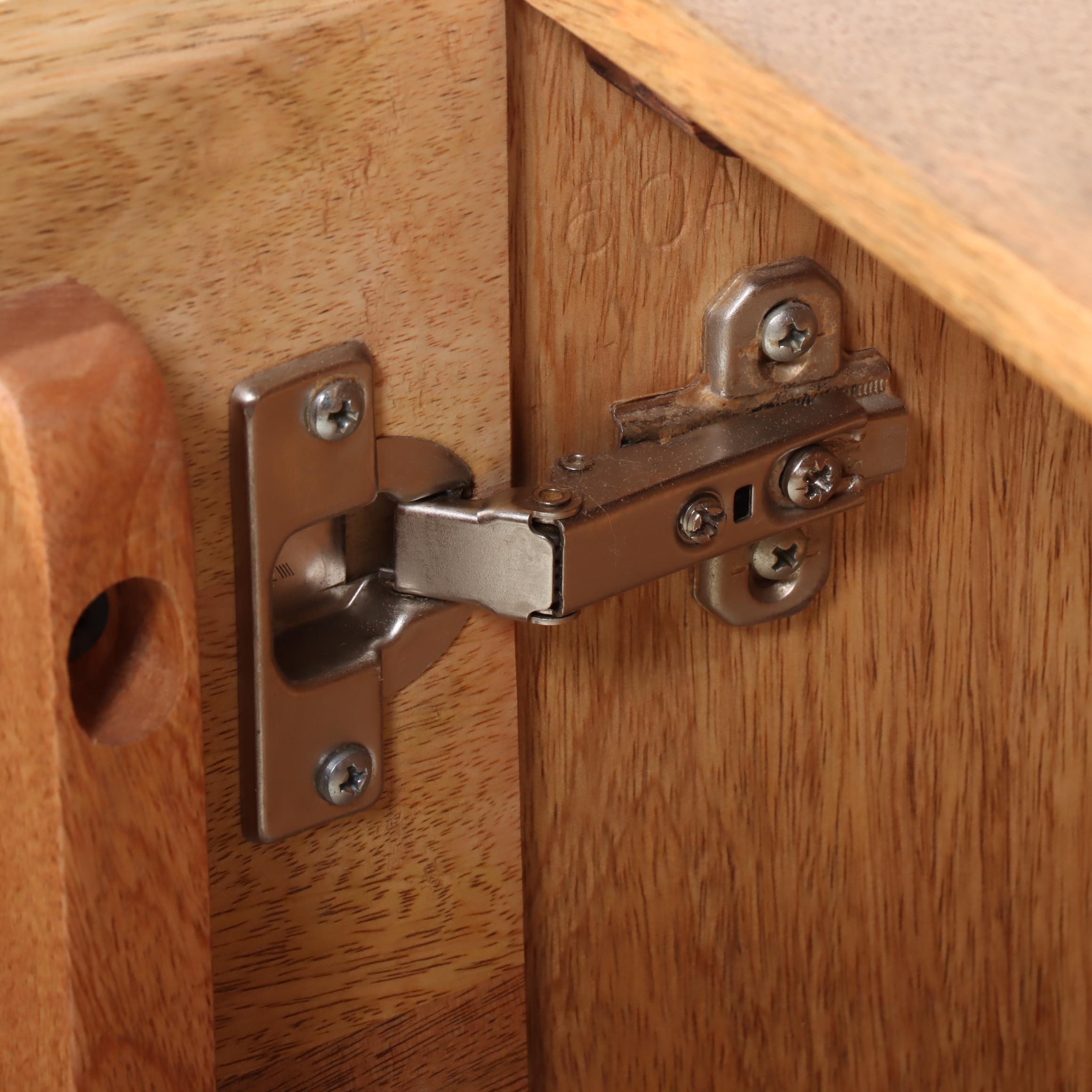 West Elm Industrial Mango Wood and Steel Modular Media Console