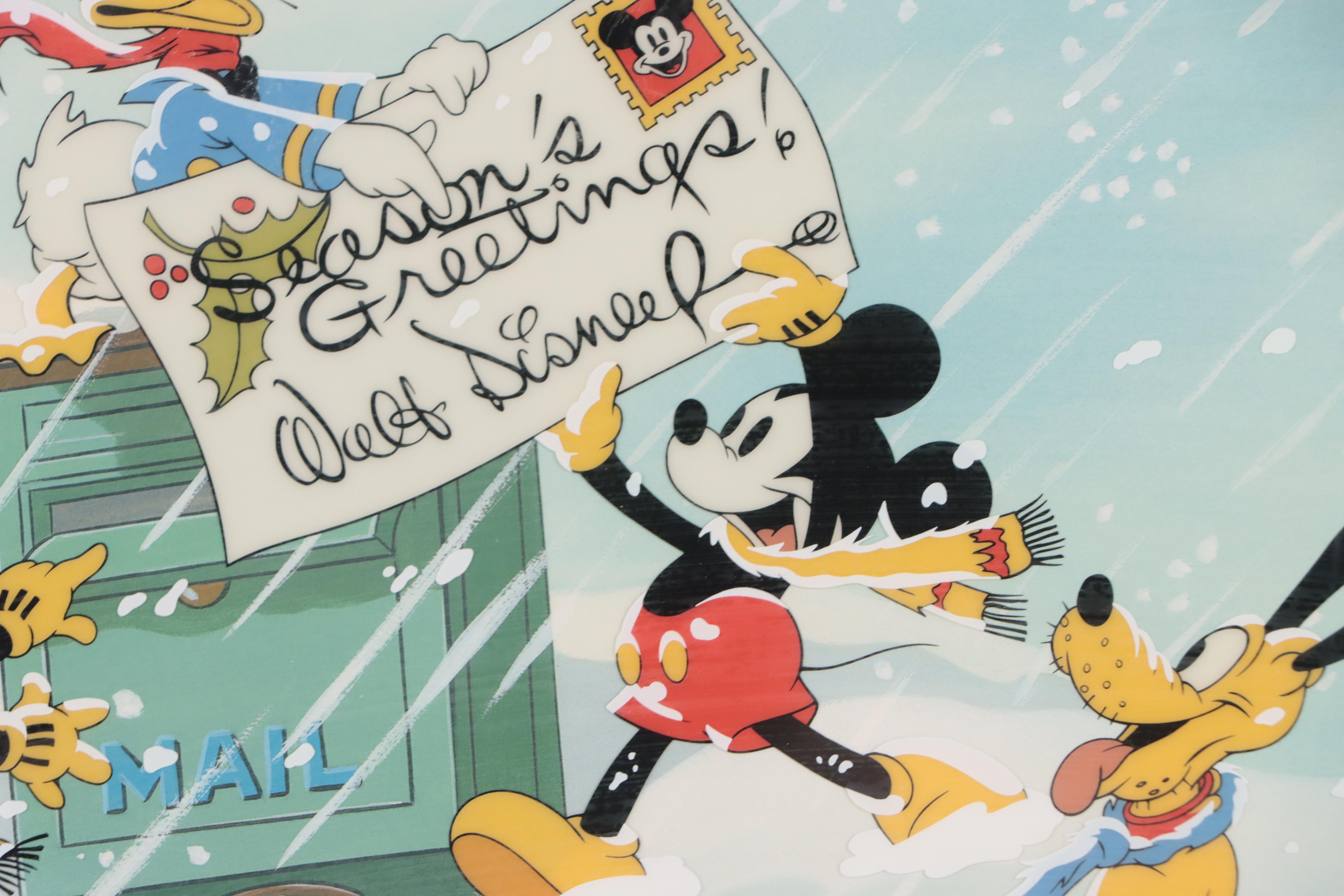 Disney Sericel "Greeting the Season," 2000