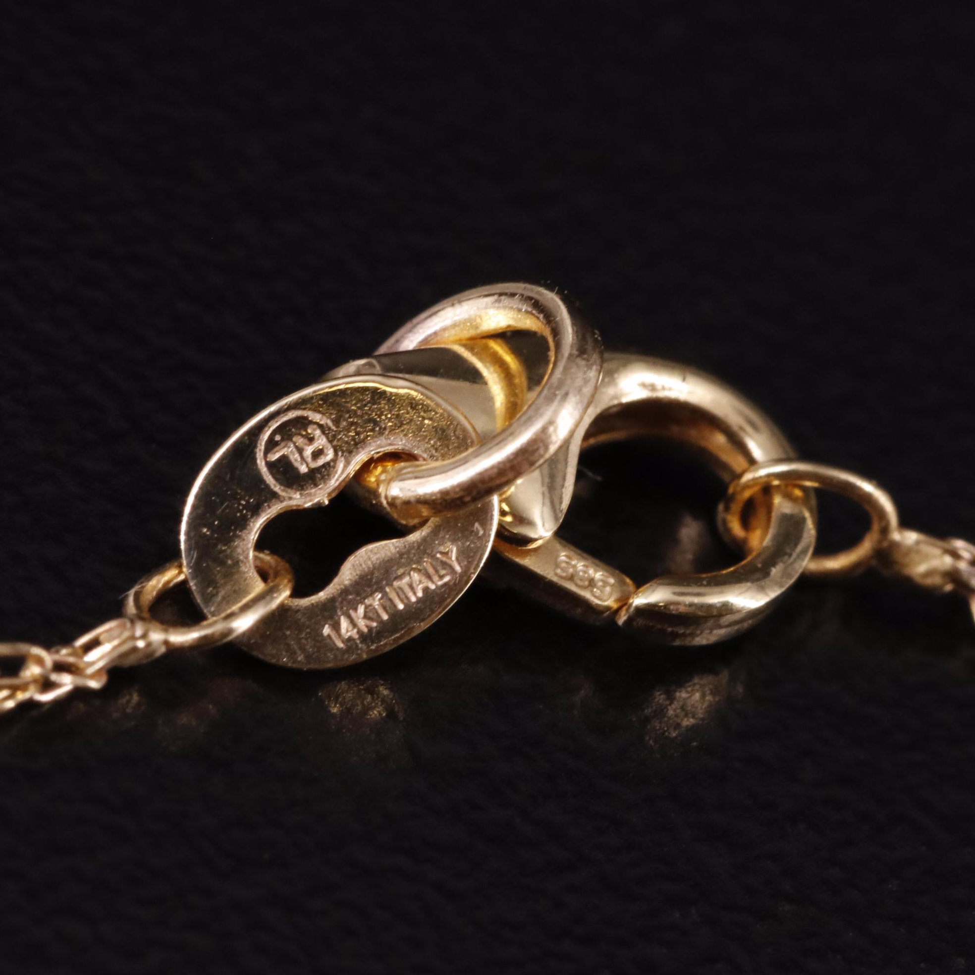 14K Bead and Cable Chain Cross Necklace