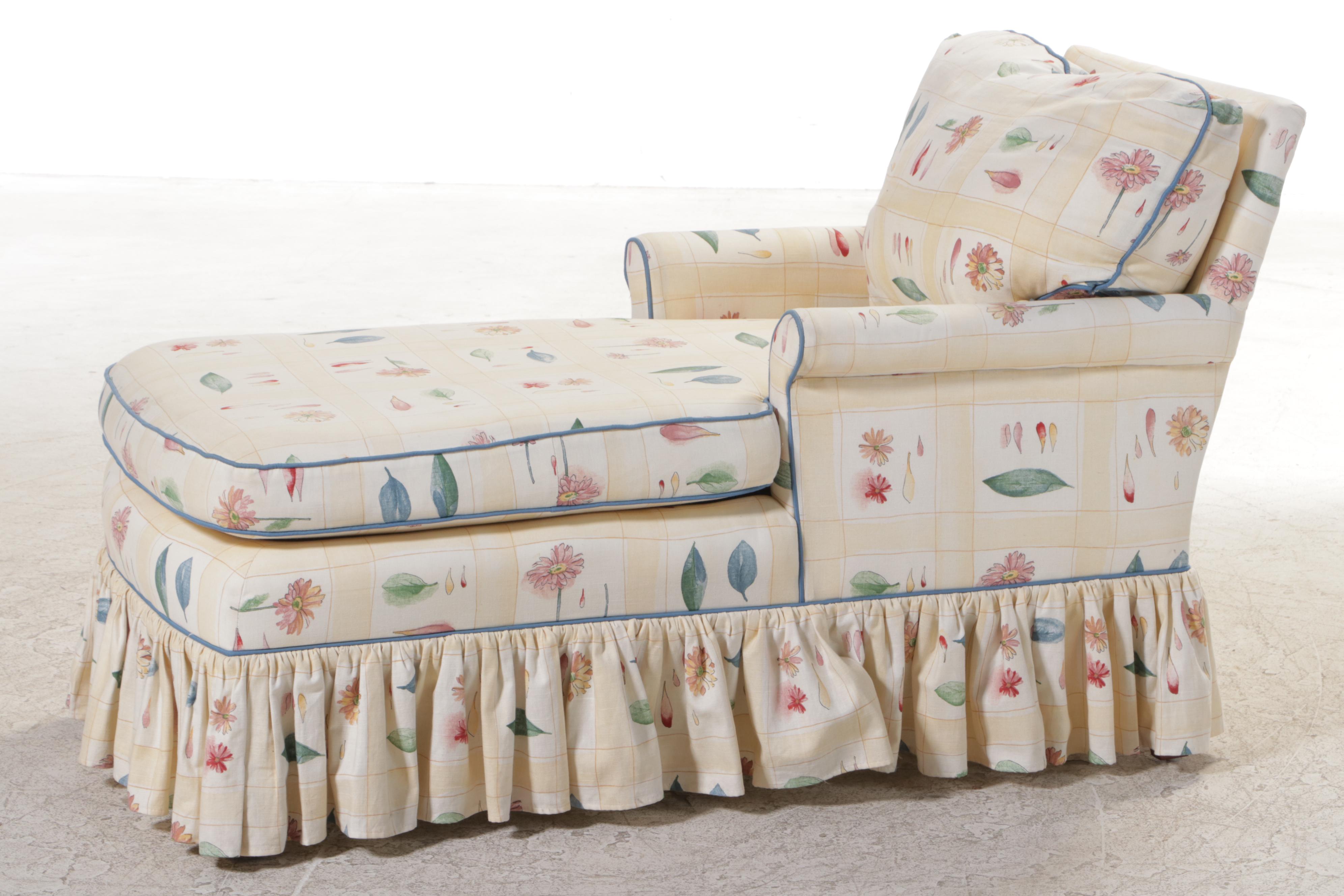 Cox Manufacturing Co. Inc. Custom-Upholstered Chaise Lounge