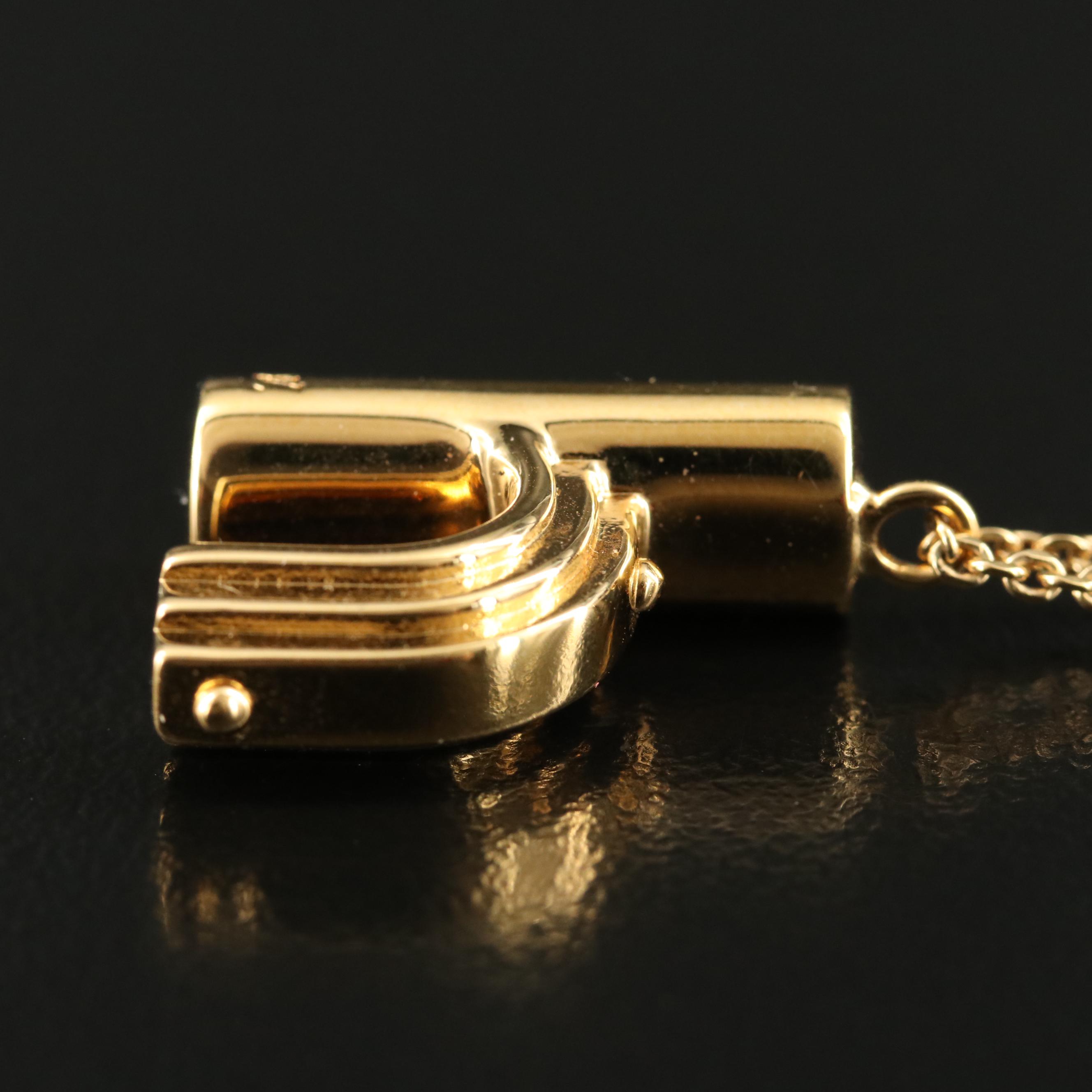 Louis Vuitton "LV and Me" "H" Initial Necklace