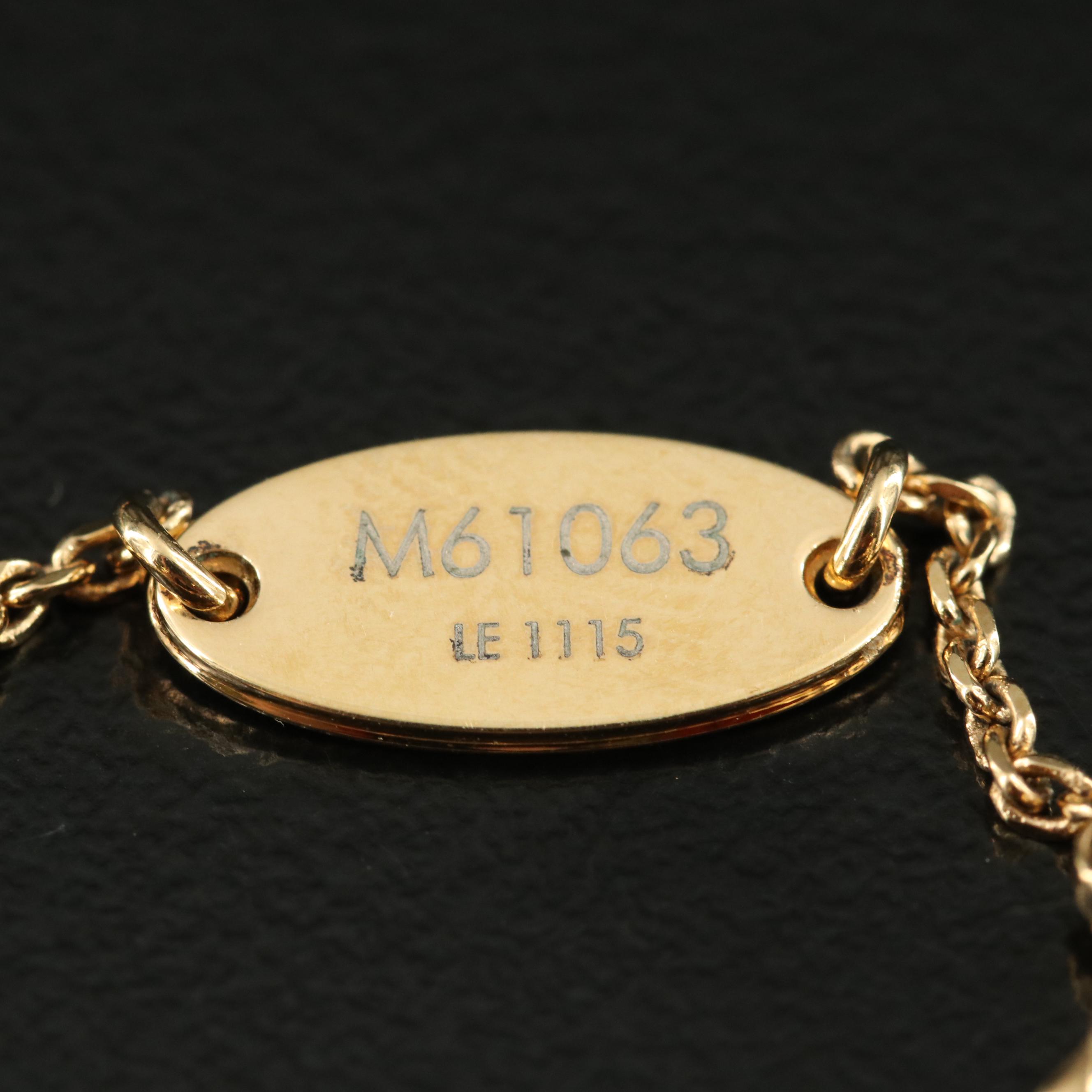 Louis Vuitton "LV and Me" "H" Initial Necklace