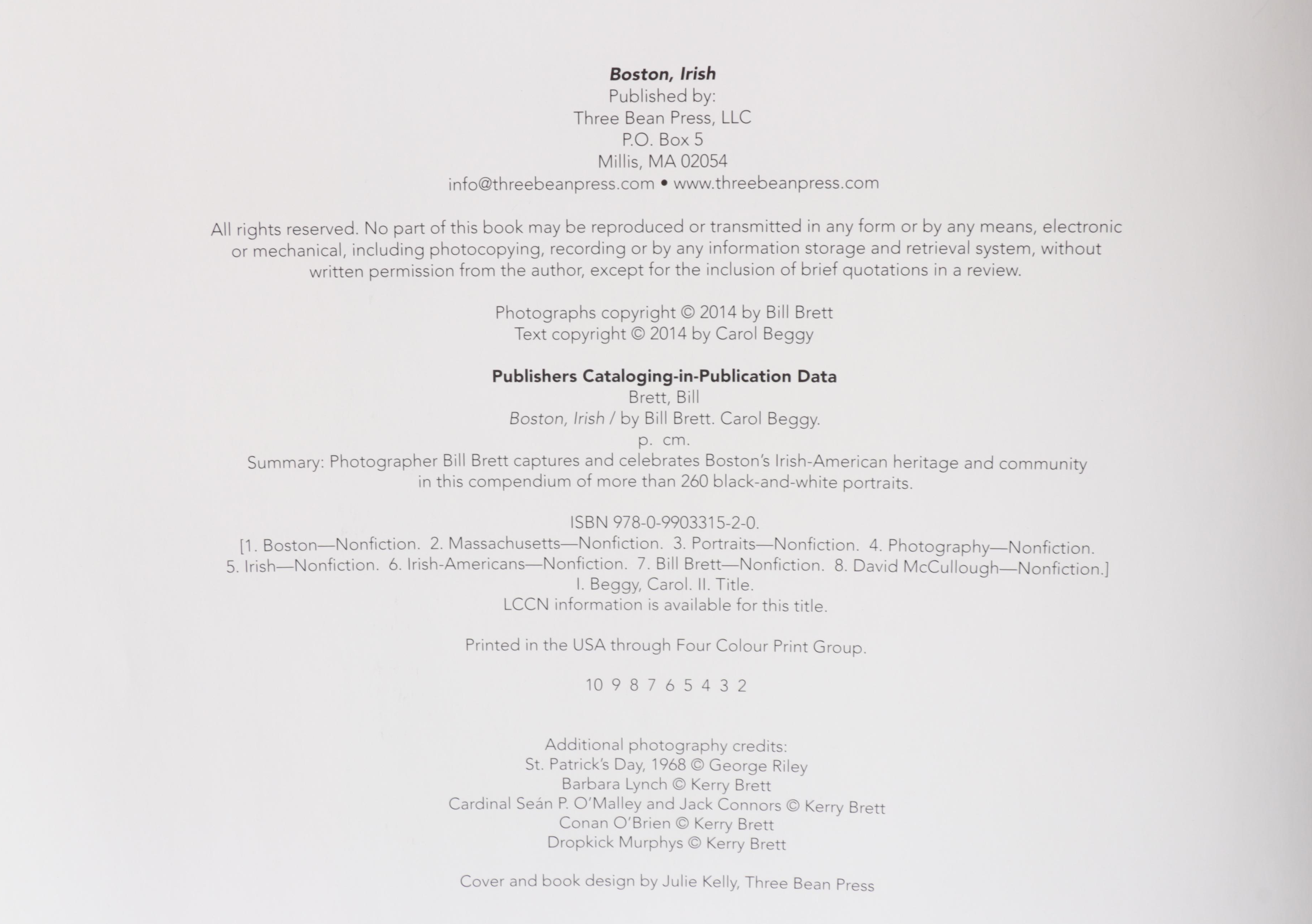 Illustrated "Boston Irish" by Carol Beggy, 2014