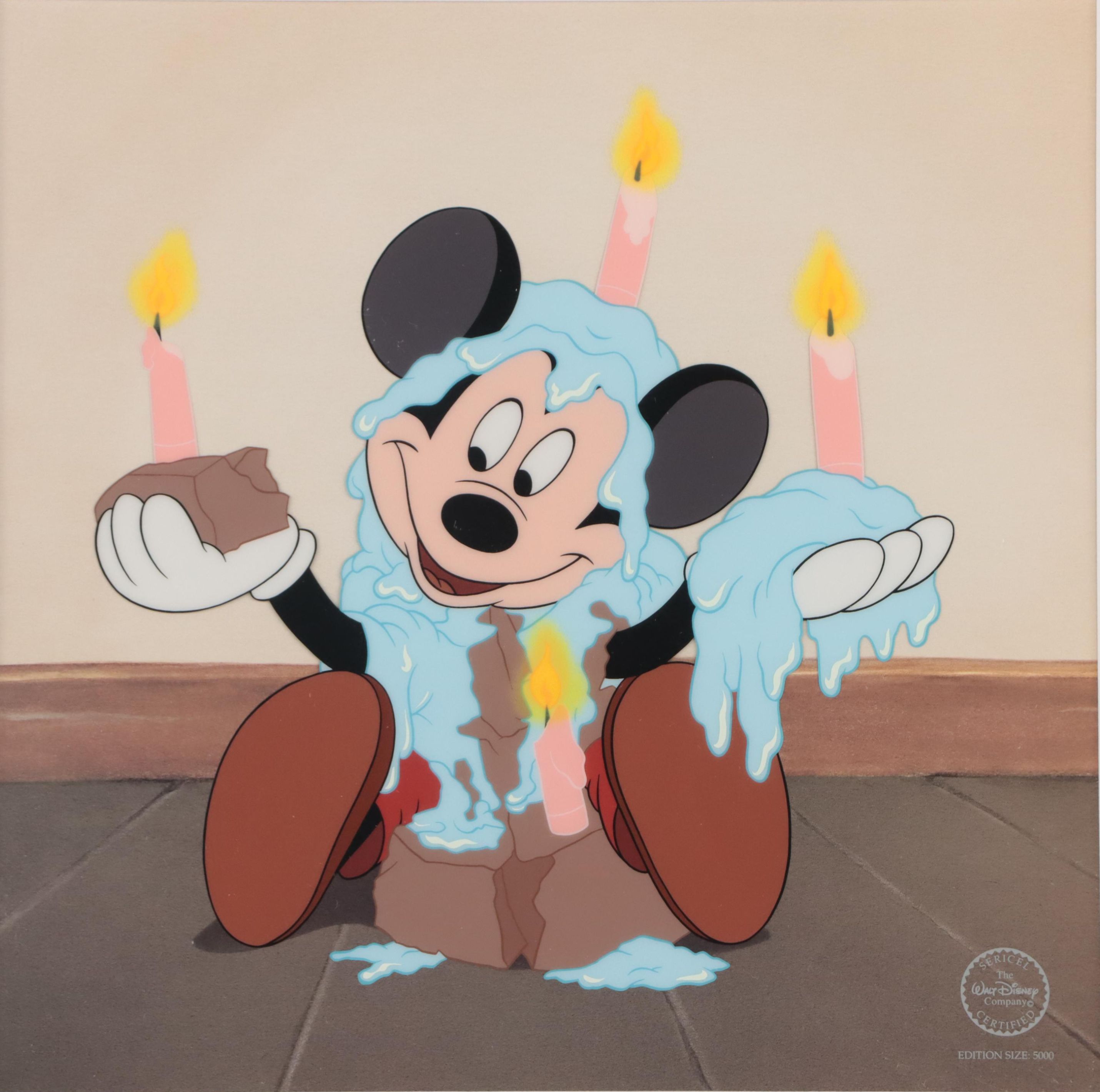 Disney Sericel Signed by Character Voice Artist "Happy Birthday!," 1998