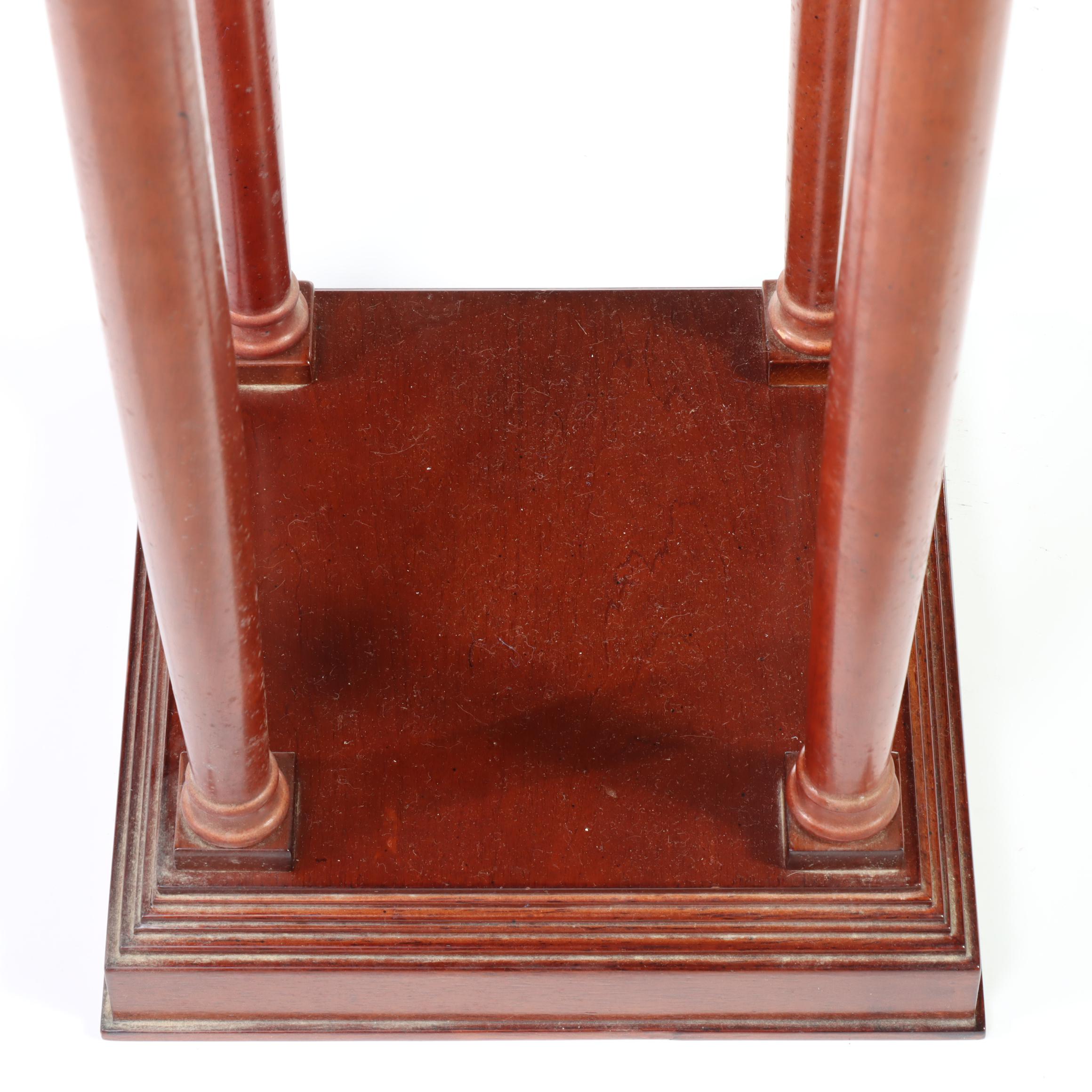 The Bombay Company Neoclassical Style Cherrywood-Stained Display Pedestal