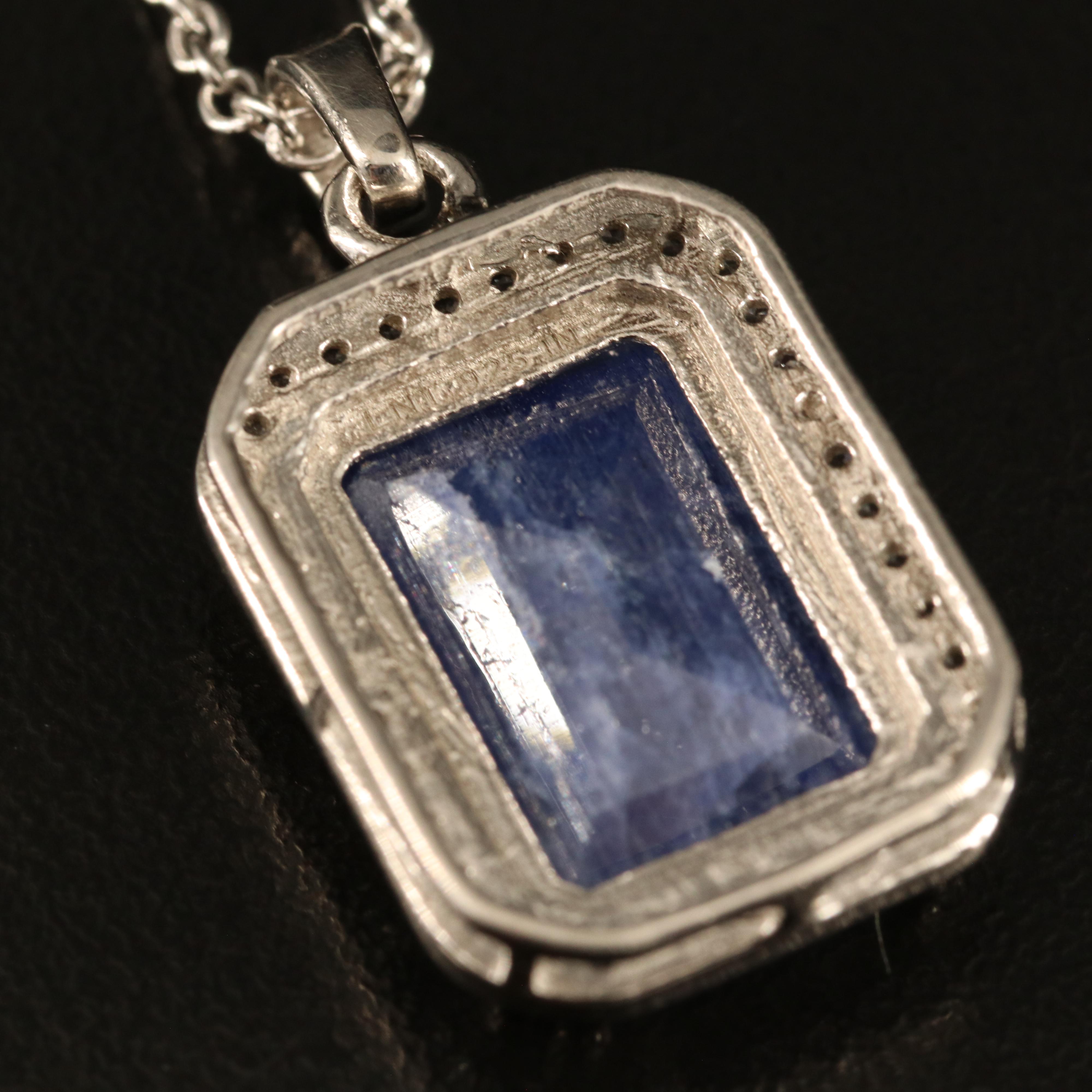 Sterling Beryl and Topaz Pendant Necklaces