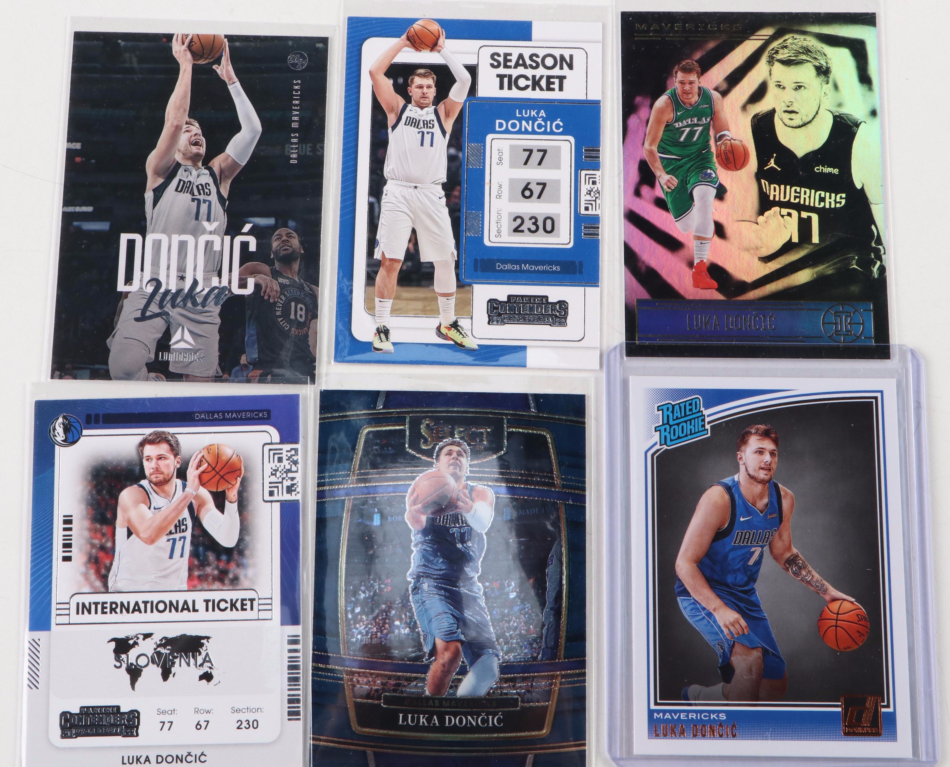 2018-19 Donruss Luka Dončić Rated Rookie with Other Basketball Cards
