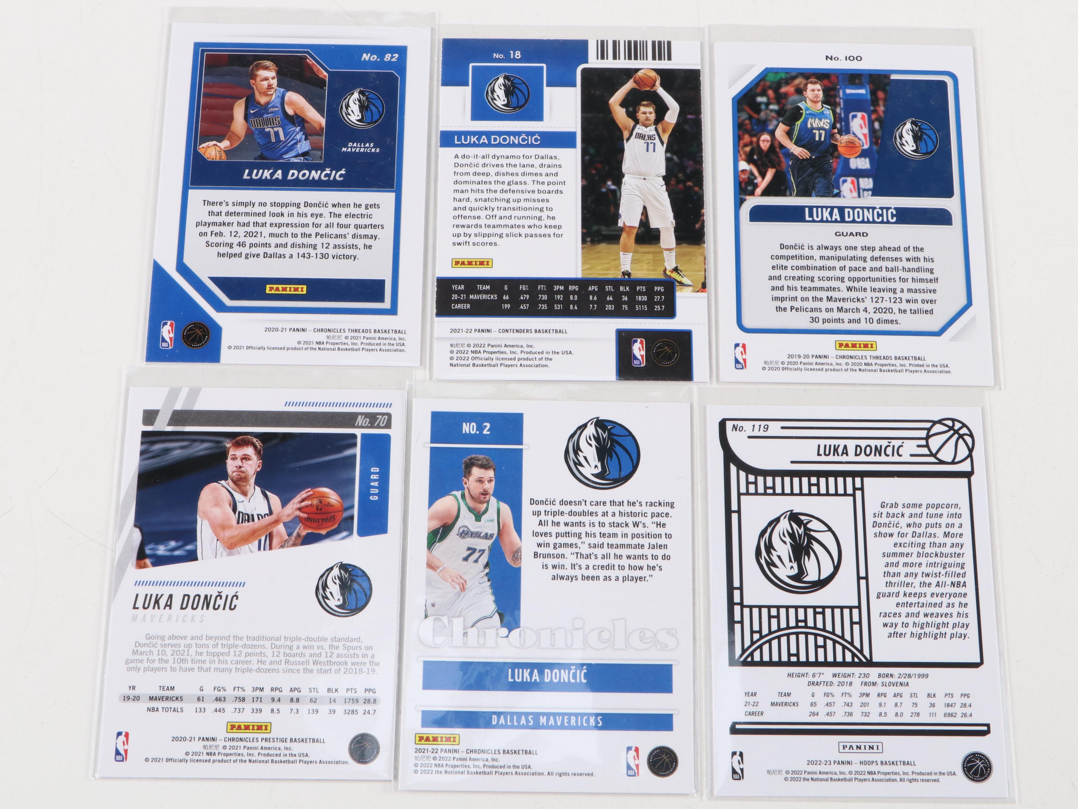 2018-19 Donruss Luka Dončić Rated Rookie with Other Basketball Cards