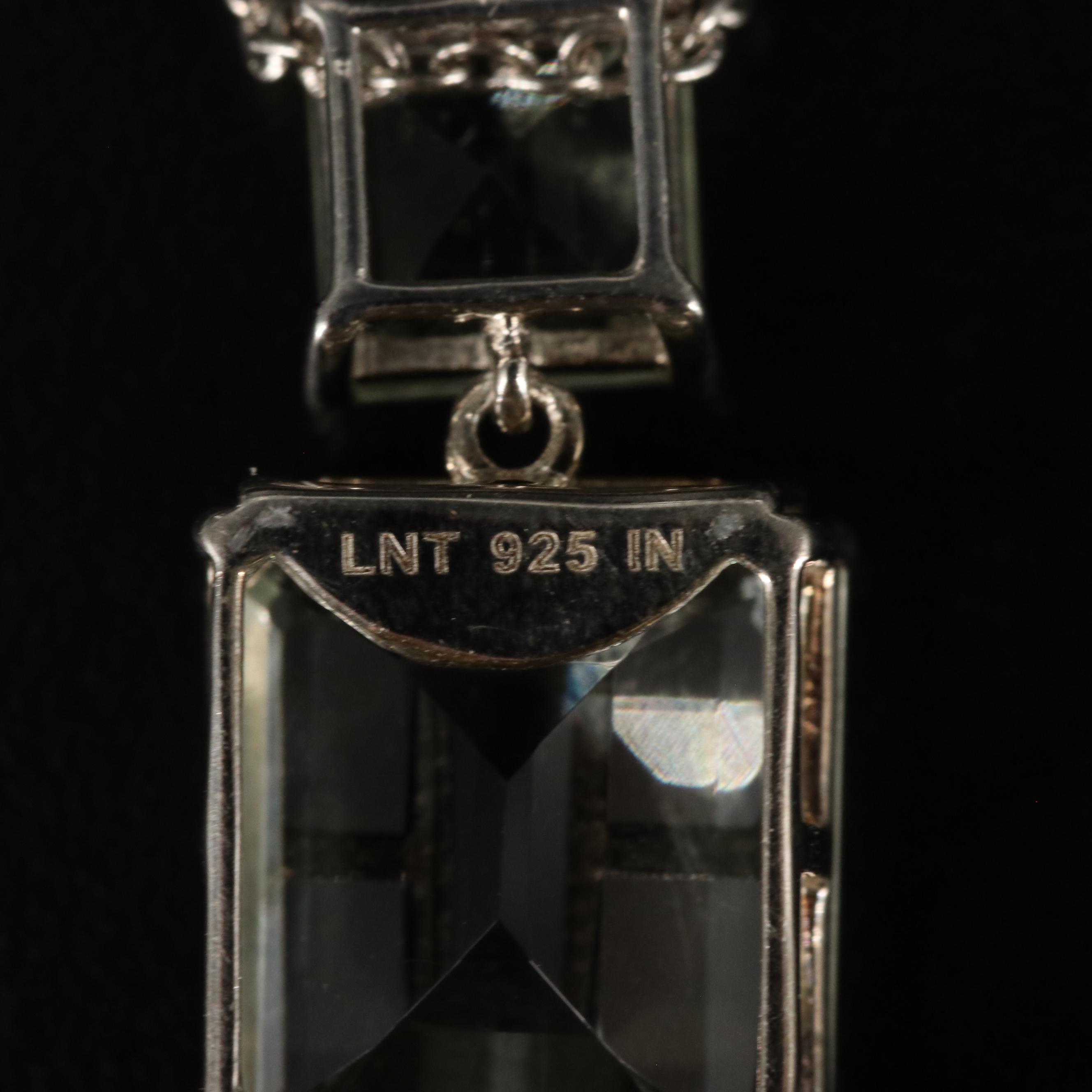 Sterling Prasiolite Pendant Necklace