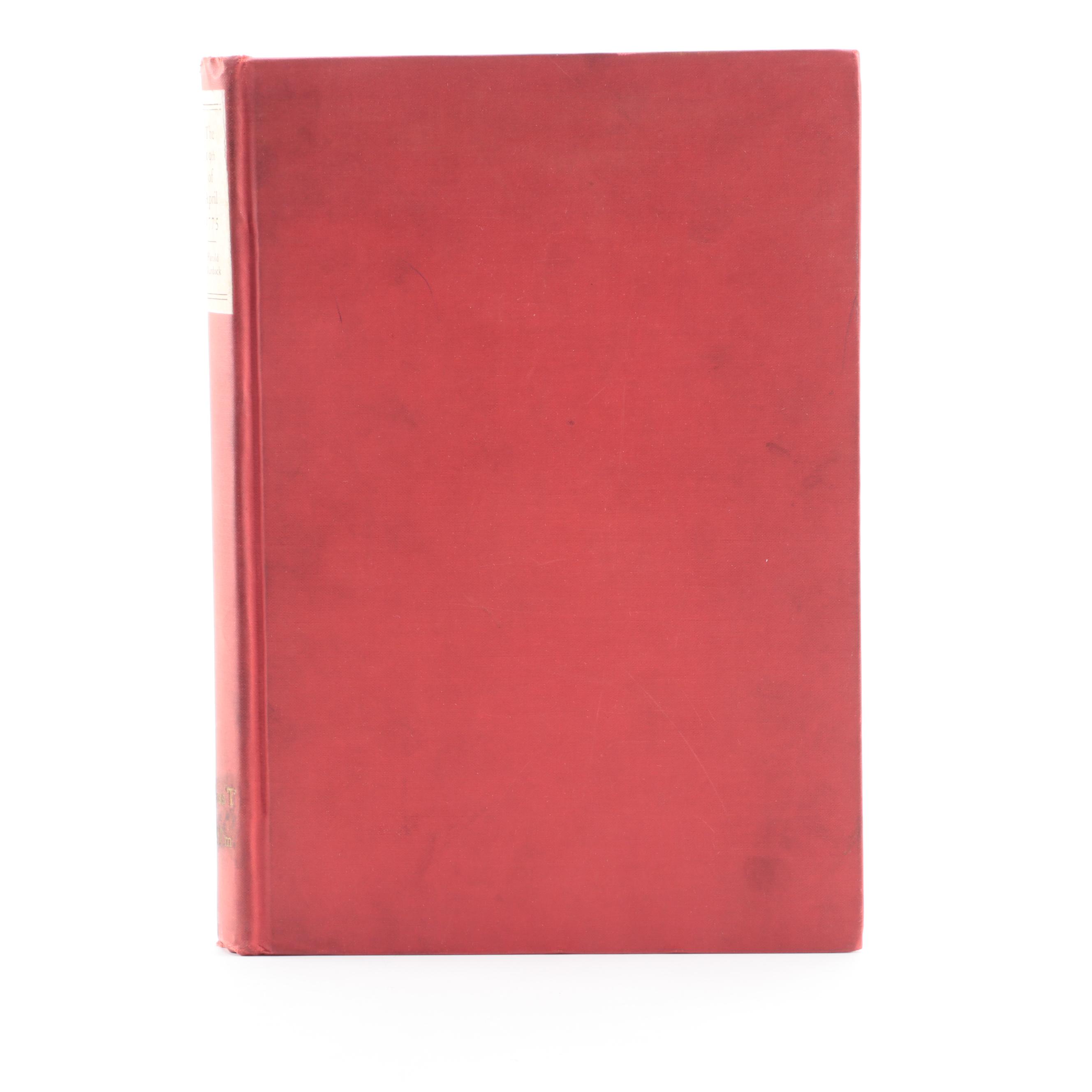 Illustrated "The Nineteenth of April, 1775" by Harold Murdock, 1923