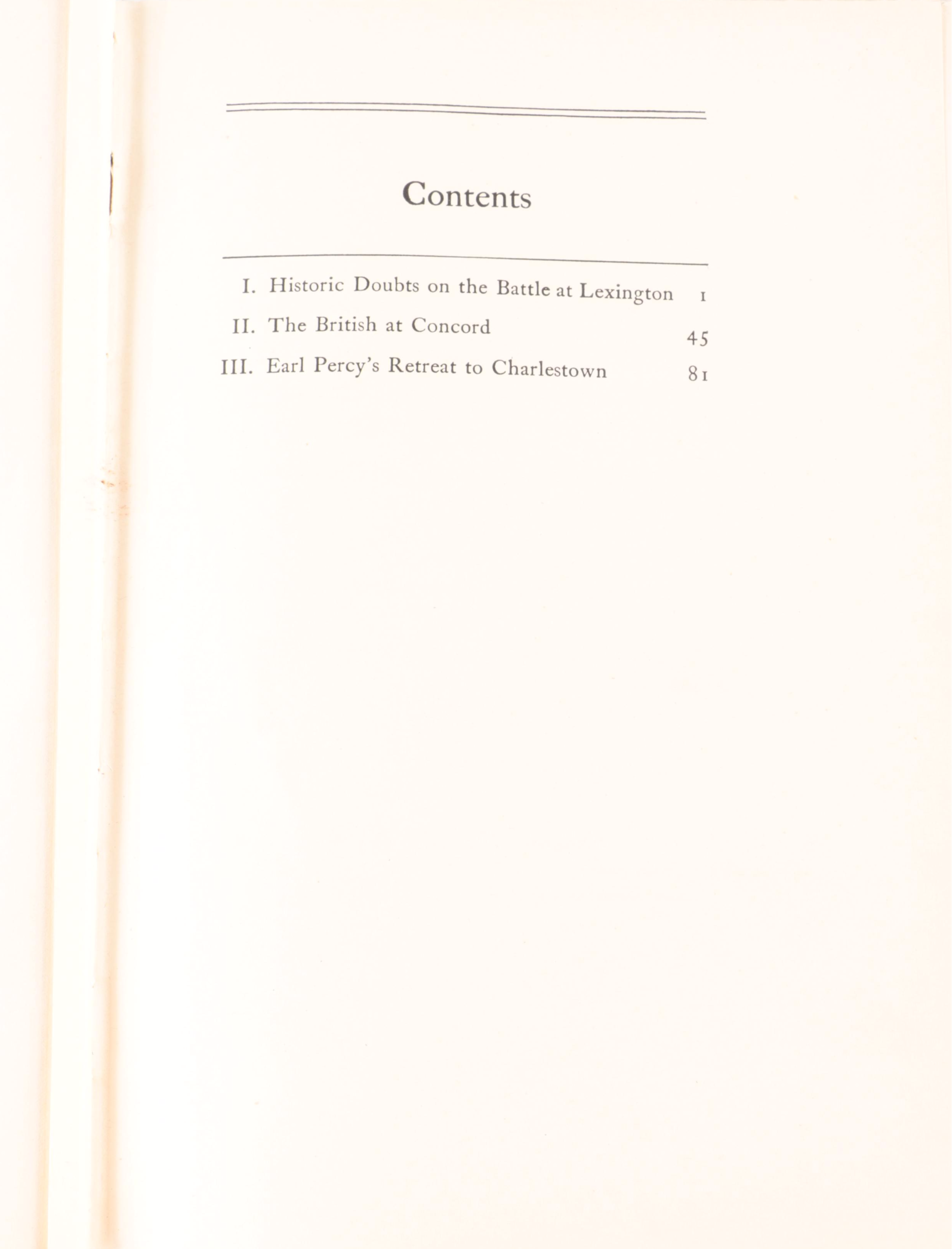 Illustrated "The Nineteenth of April, 1775" by Harold Murdock, 1923