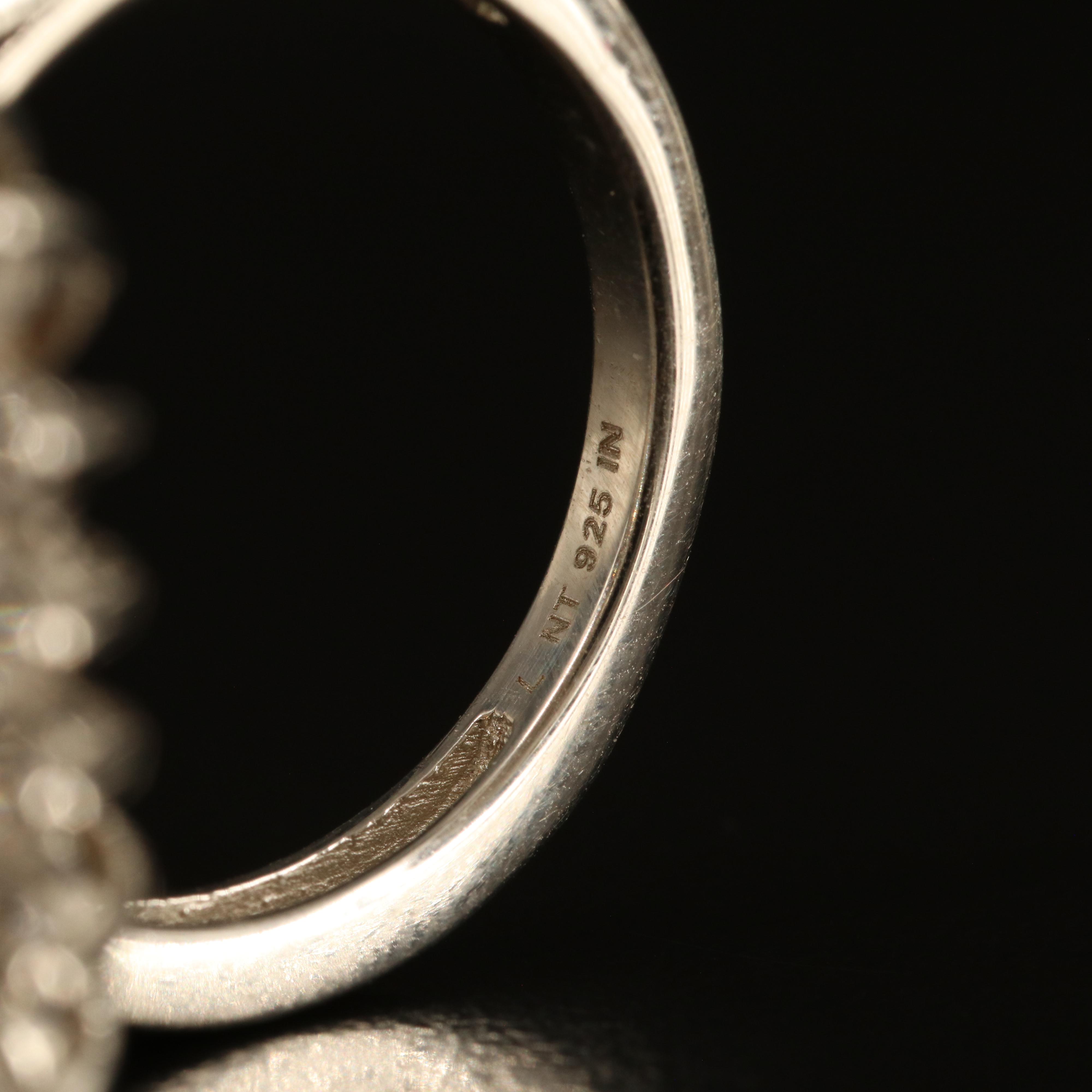 Sterling Citrine and Topaz Ring