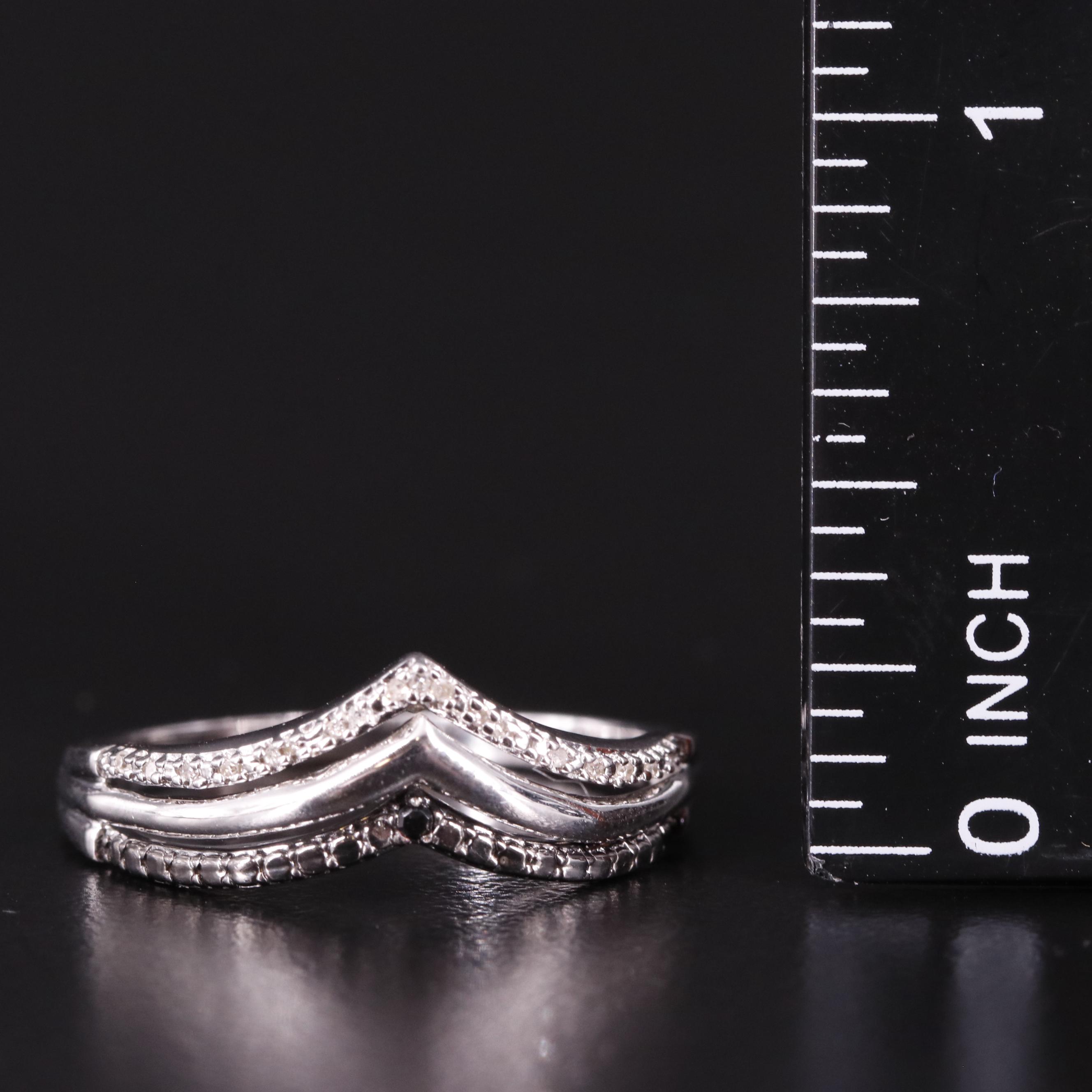 Sterling Diamond Ring, Earrings and Pendant Necklace Set