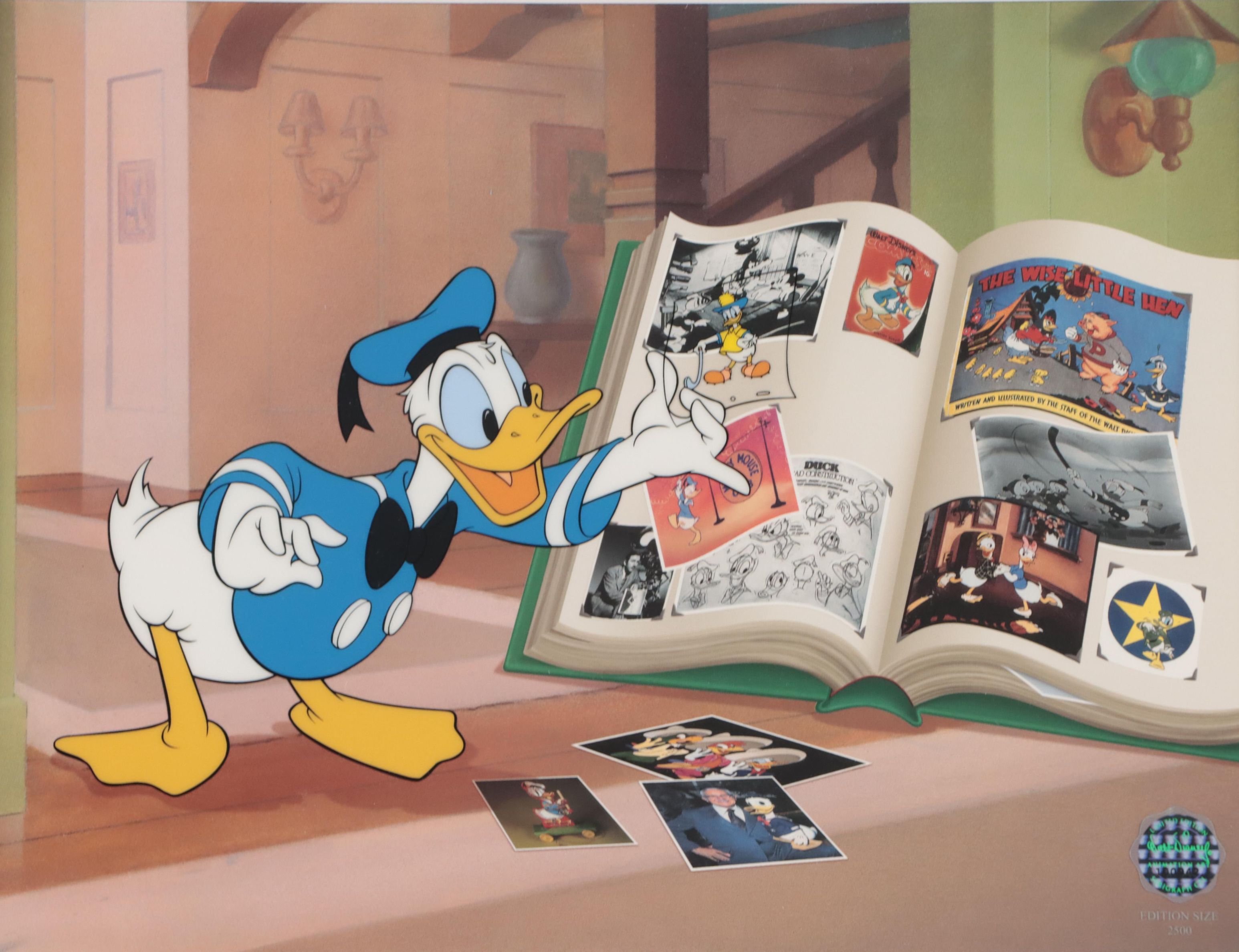 Tony Anselmo Signed Sericel "Donald's Memory Book," 1999