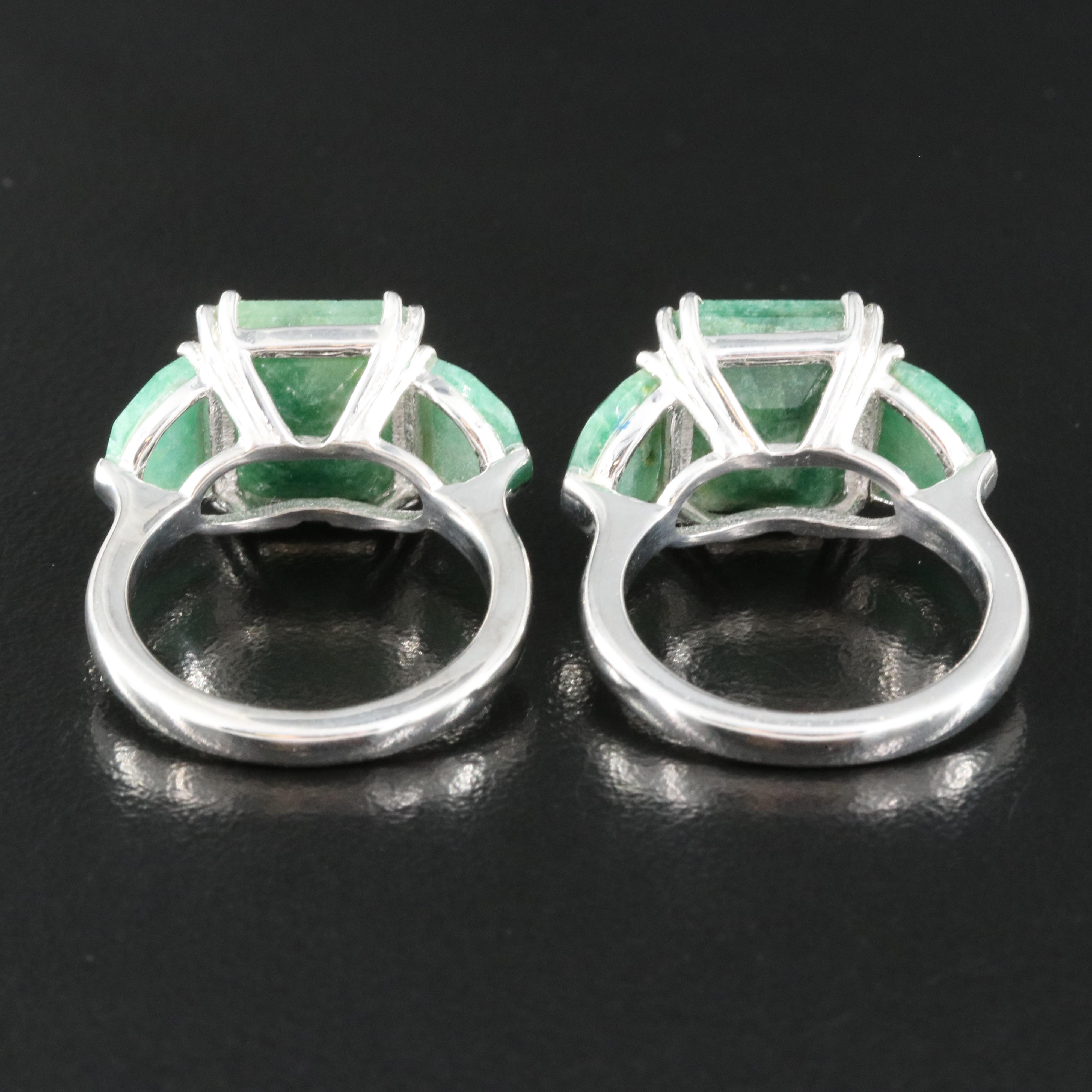 Sterling Beryl Rings