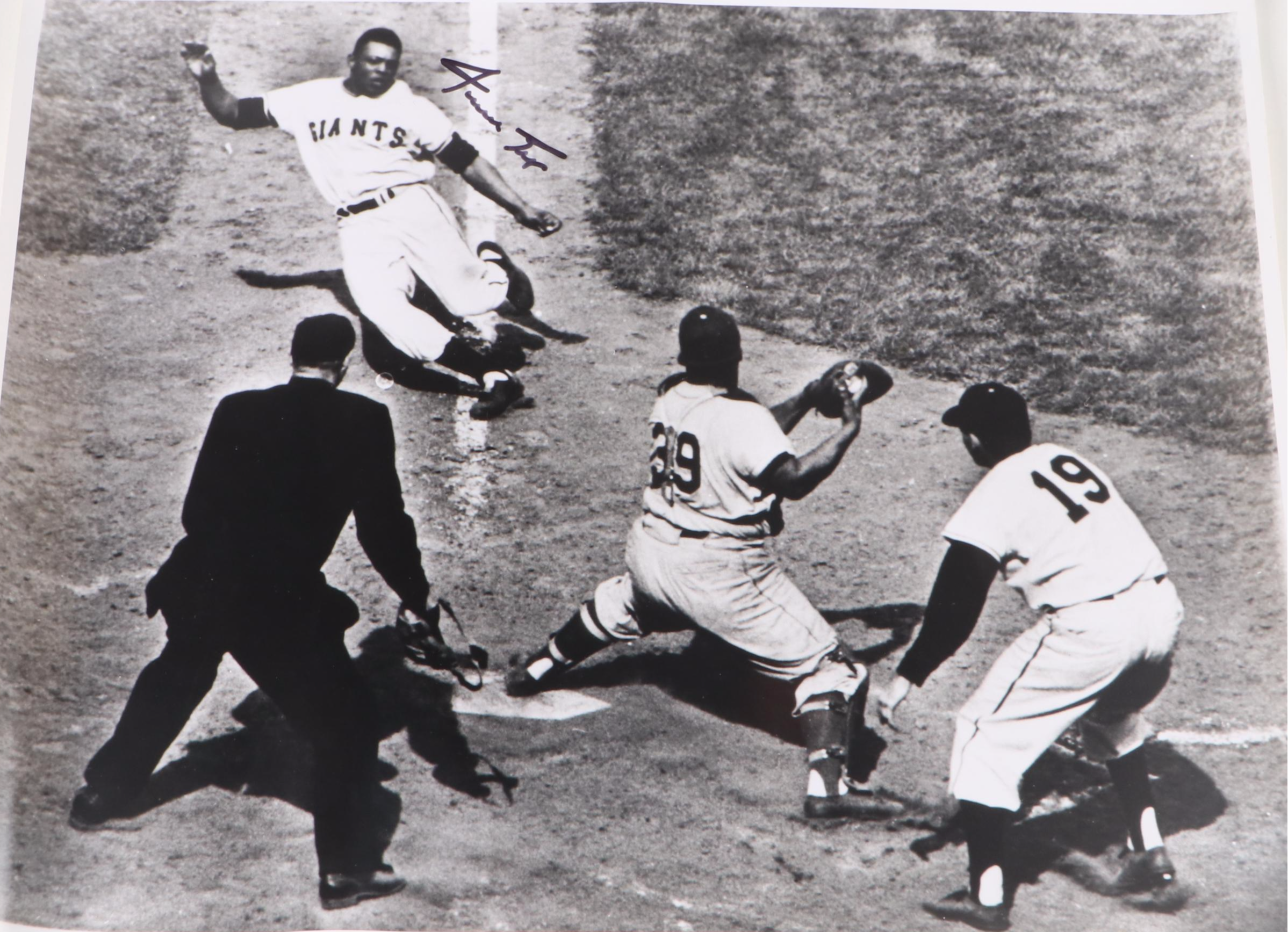 Willie Mays Signed New York Giants Giclée