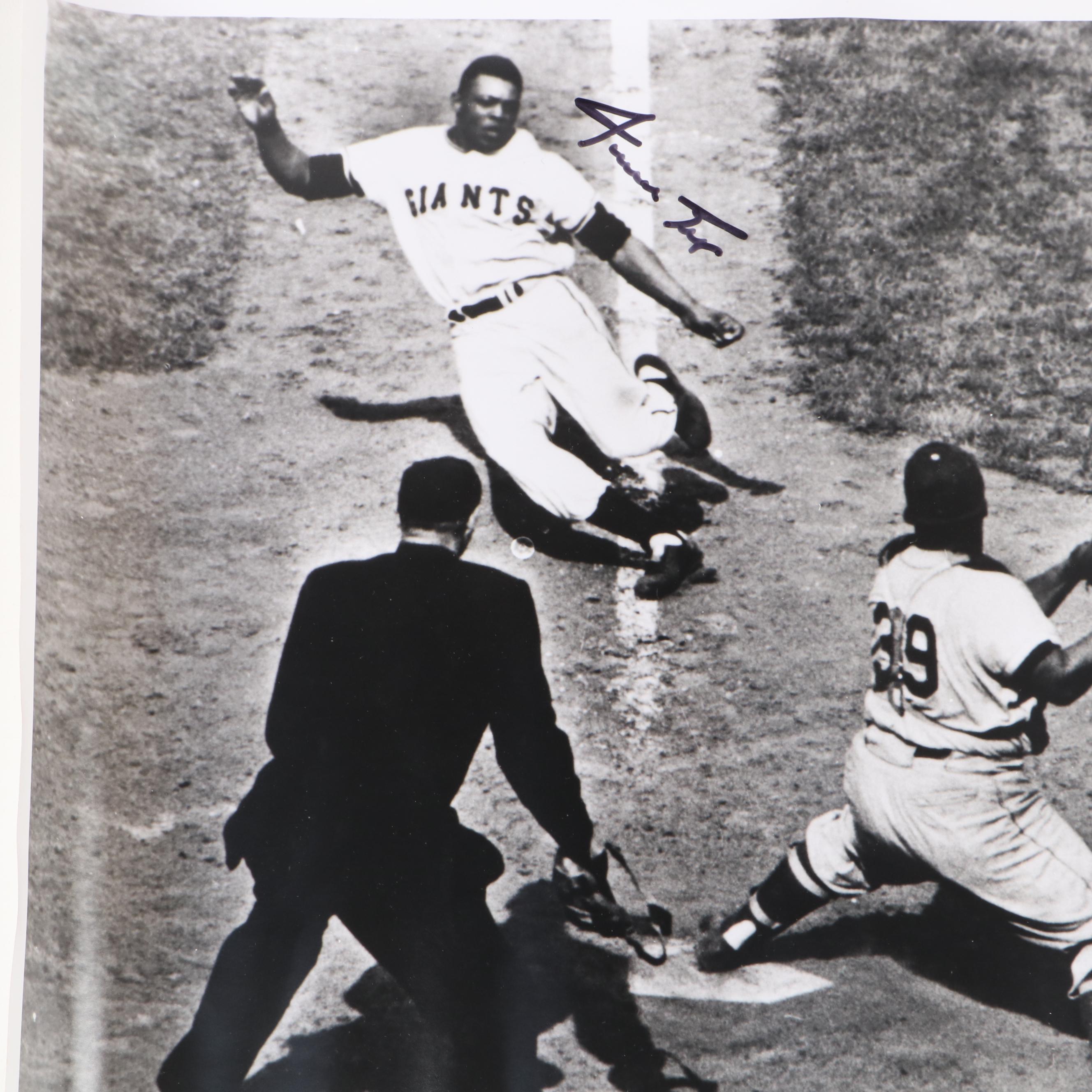 Willie Mays Signed New York Giants Giclée