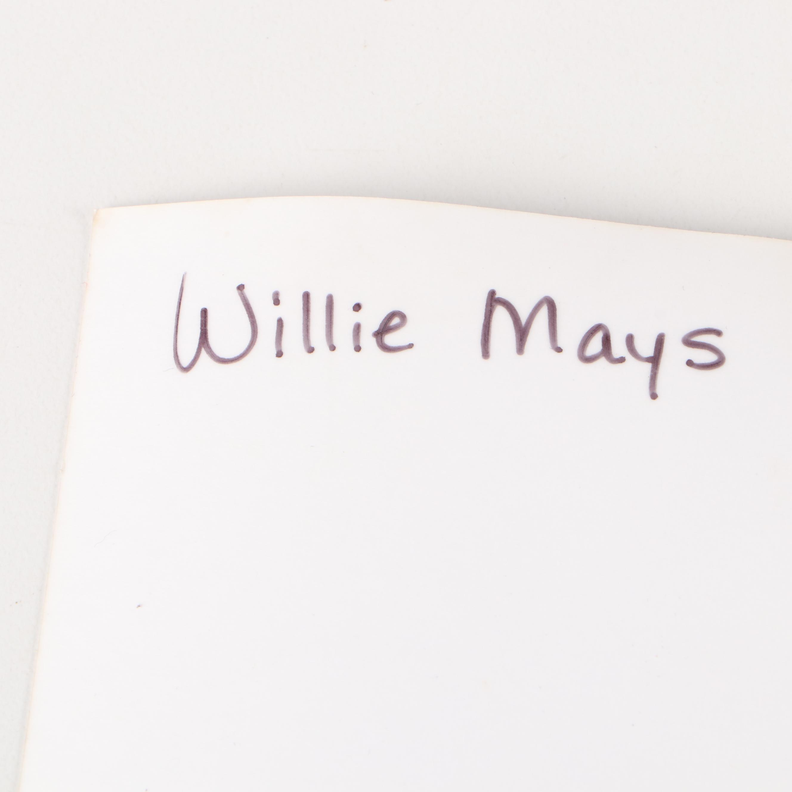 Willie Mays Signed New York Giants Giclée