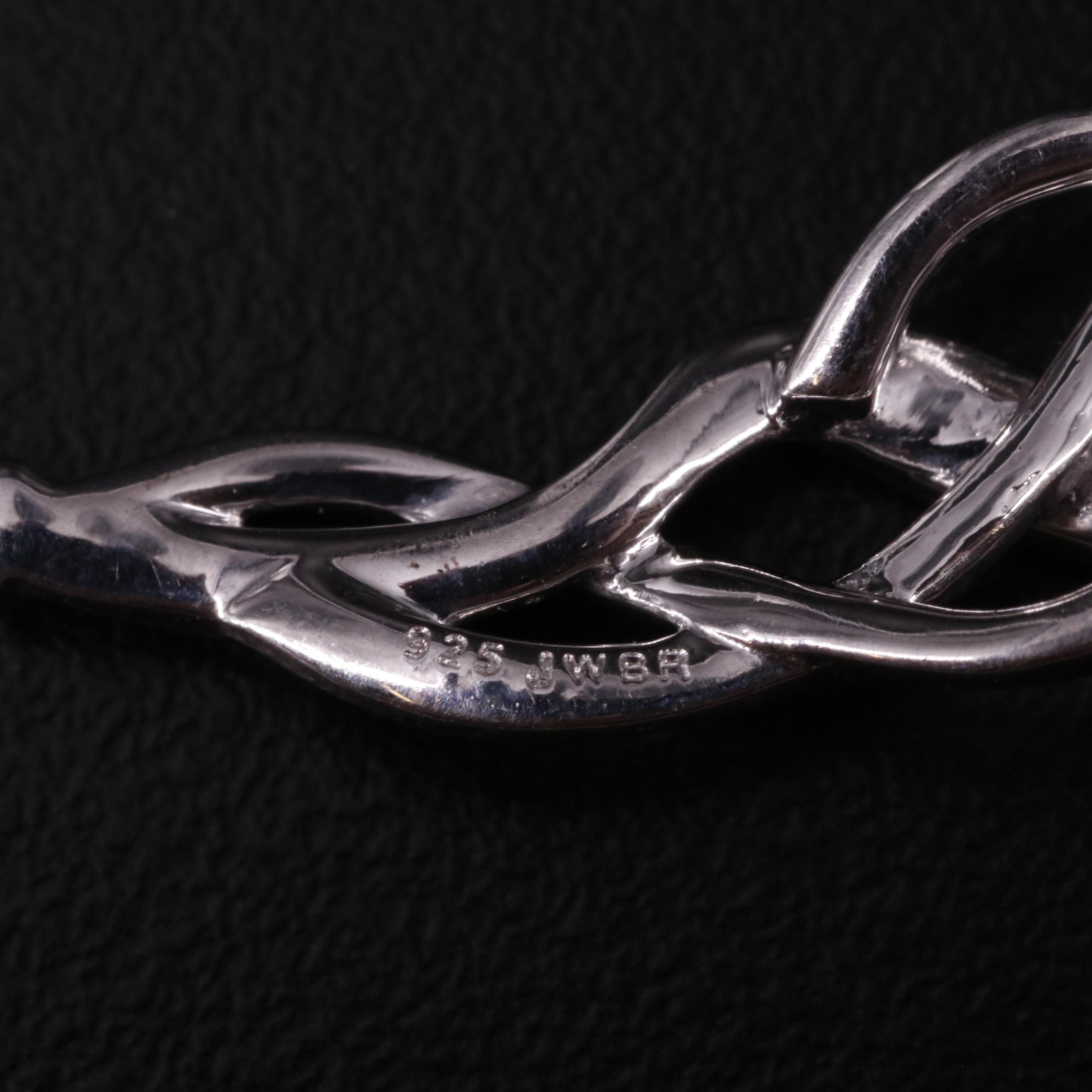 Sterling Diamond Bracelet, Earrings and Festoon Necklace Set