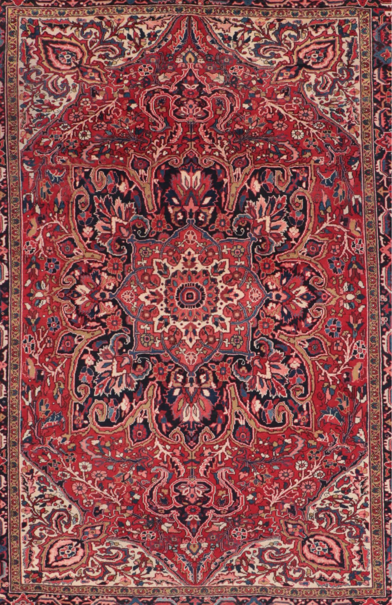 8'6 x 11'10 Hand-Knotted Persian Kermanshah Area Rug