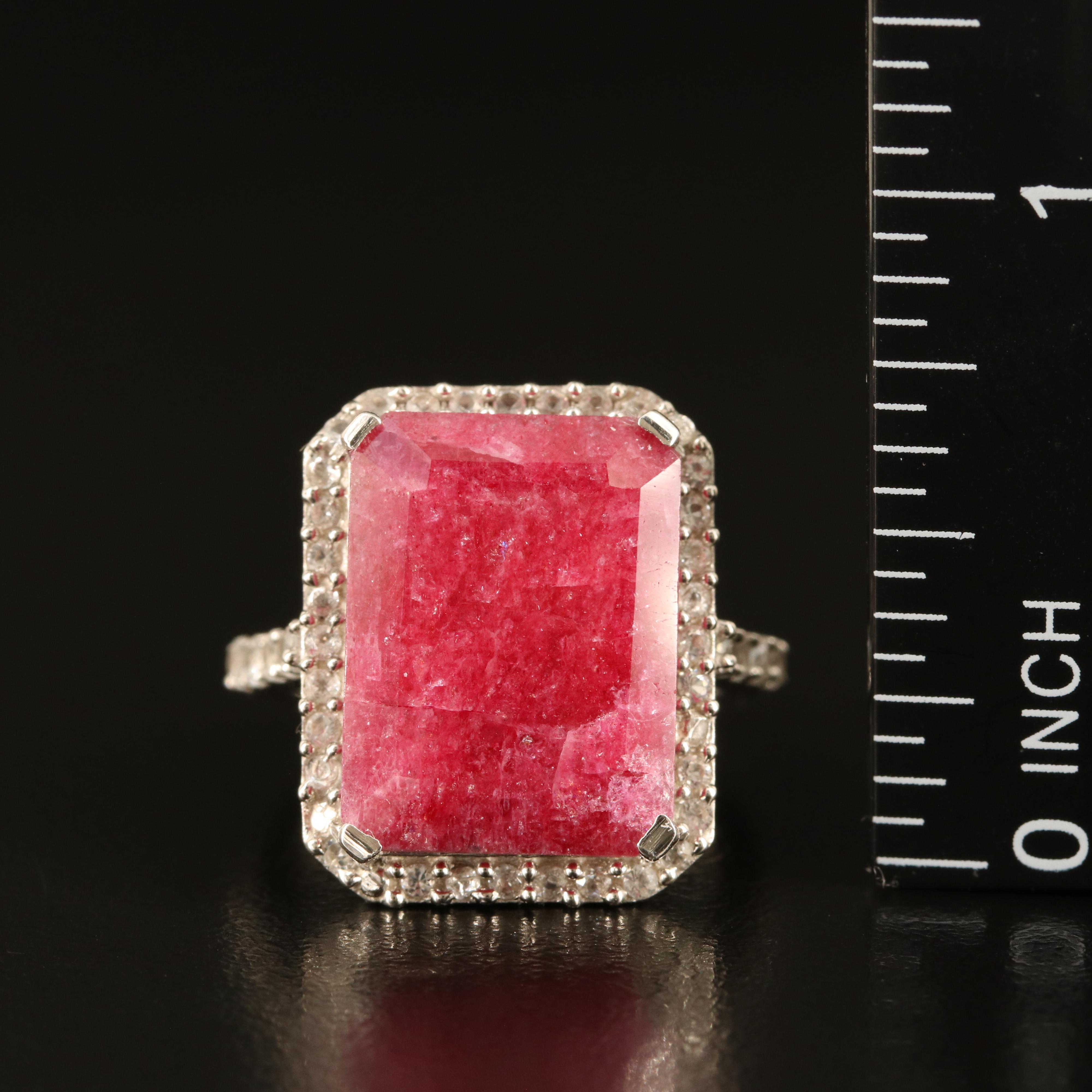 Sterling Beryl and White Topaz Rings