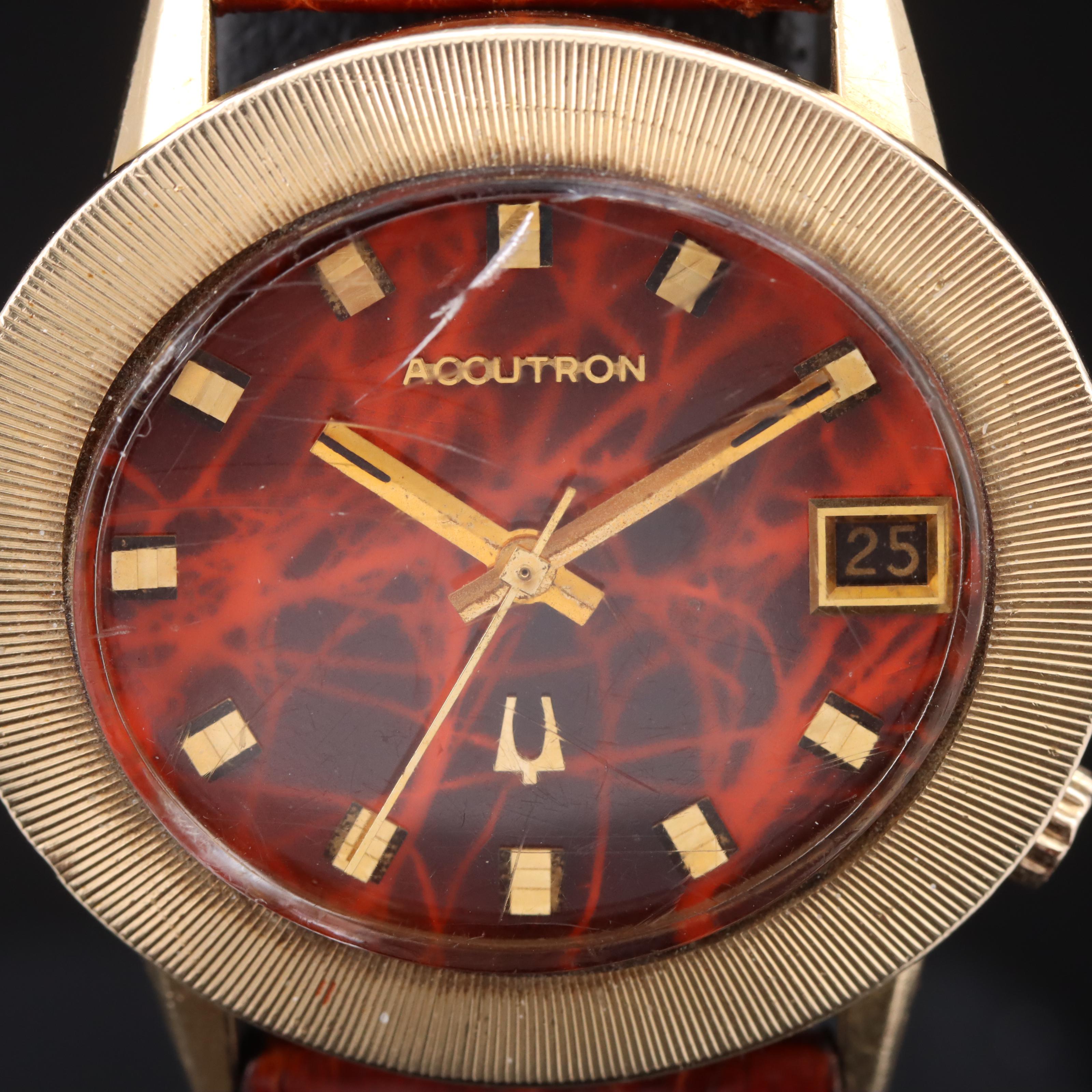 1971 Bulova Accutron 14K with Date Watch