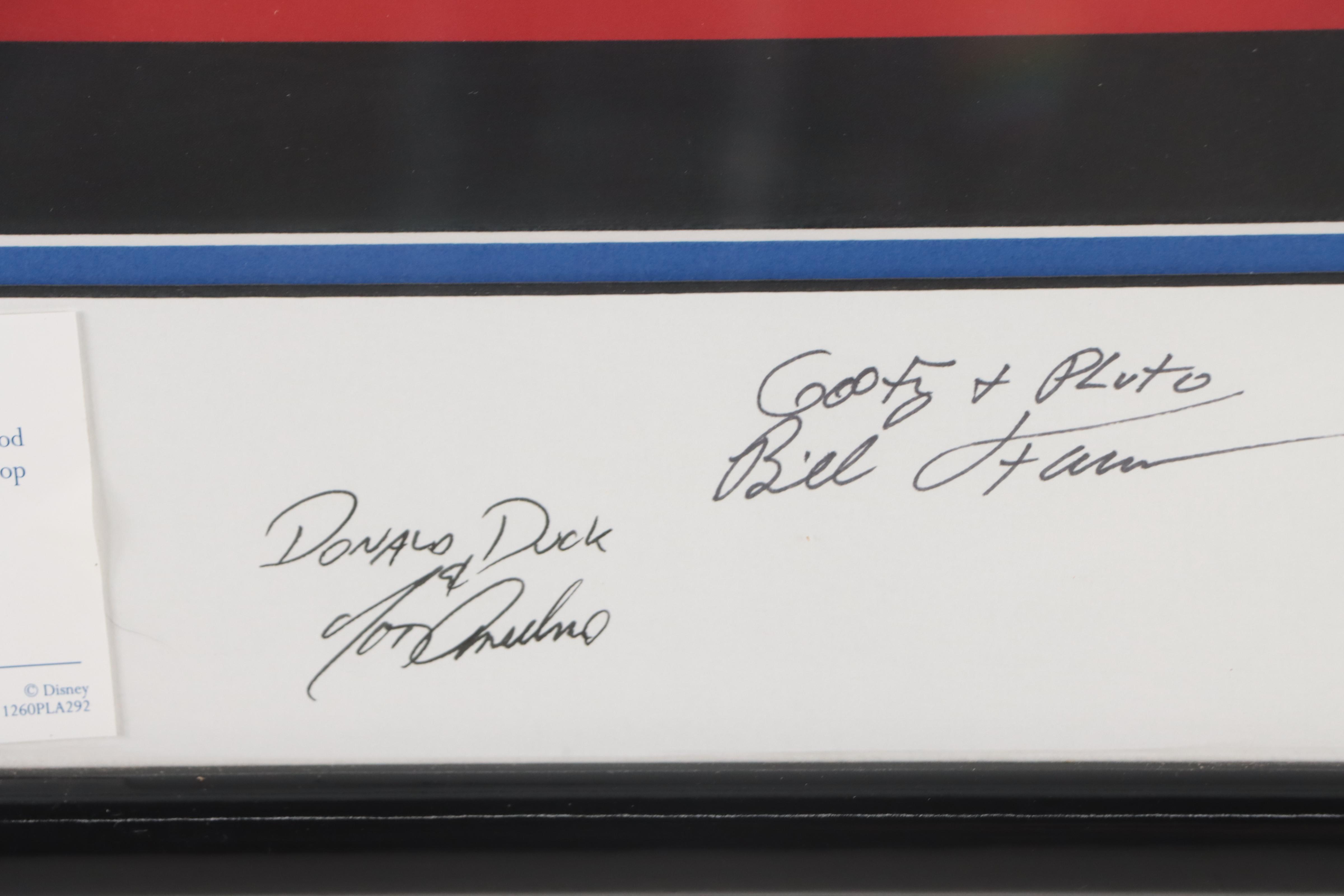 Disney Sericel Signed by Character Voice Artists "Mickey's Film Festival," 1999