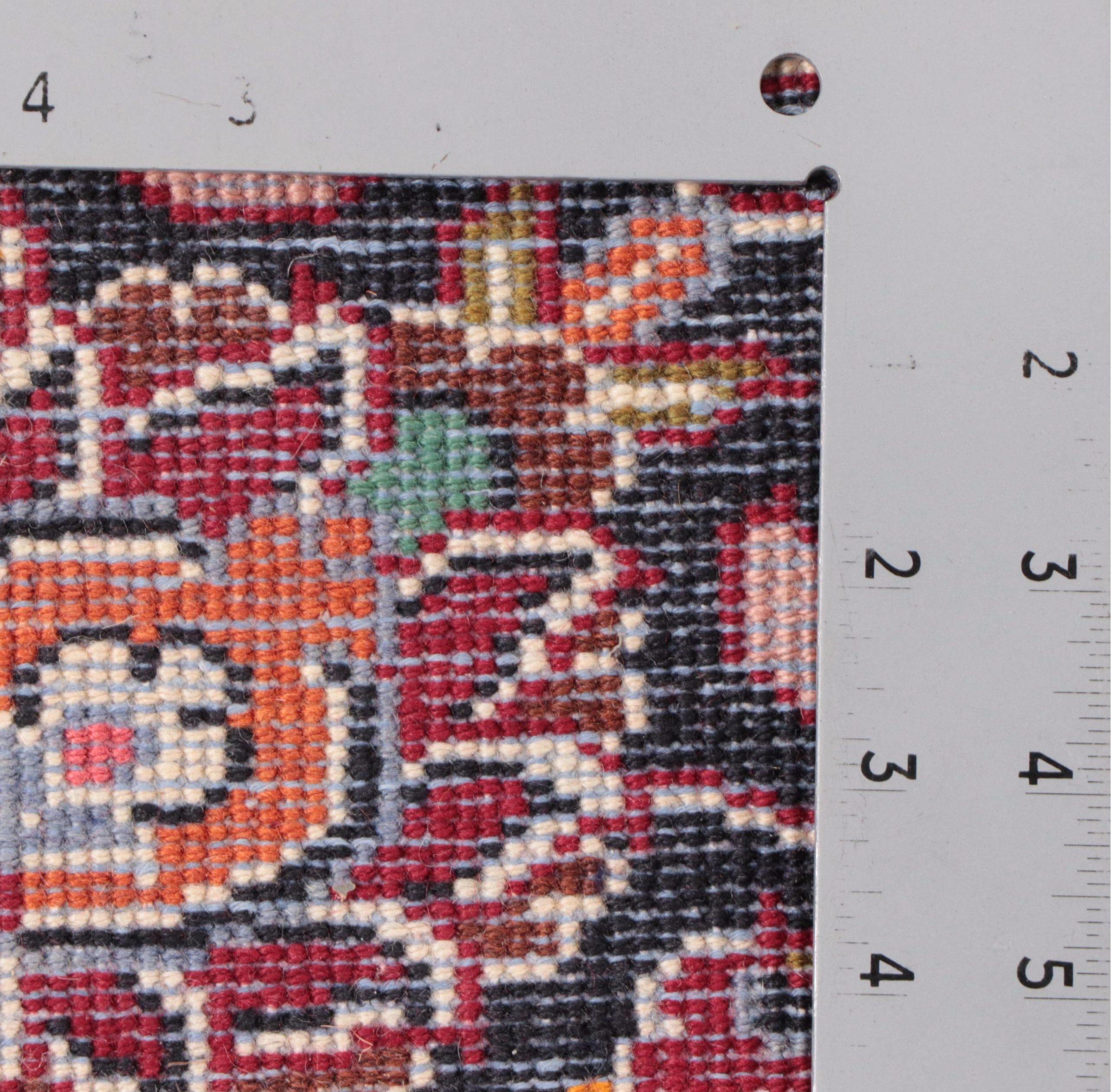 9' x 12'5 Hand-Knotted Persian Kashan Area Rug